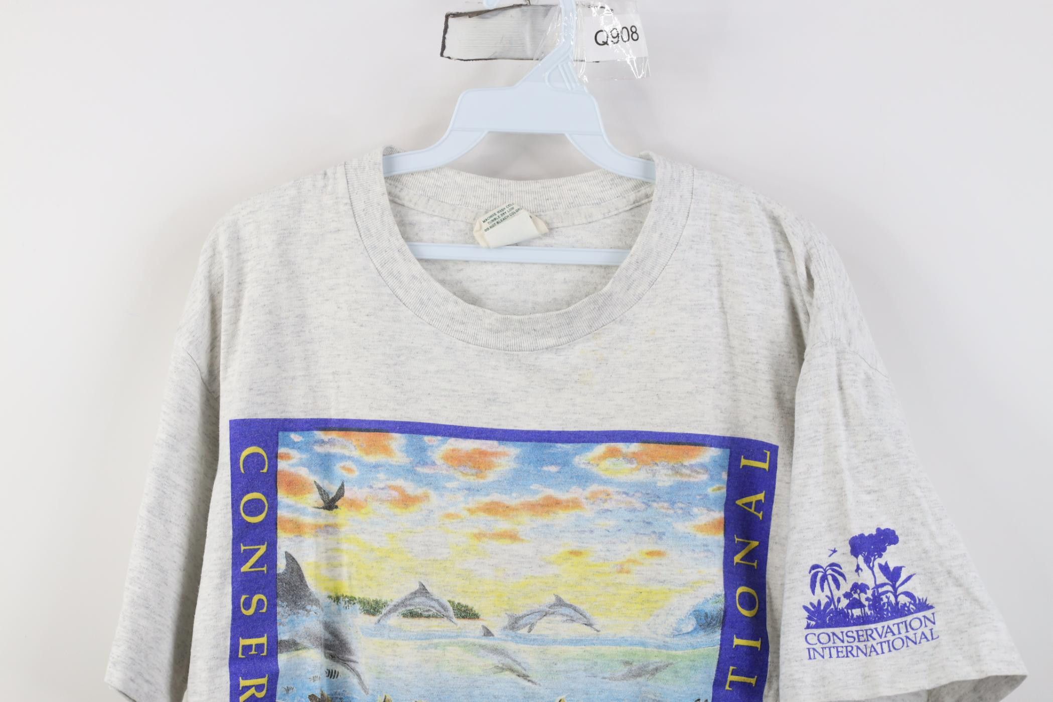 Vintage Vintage 90s Earth Day International Deep Sea Fish T-Shirt Size US L / EU 52-54 / 3 - 2 Thumbnail