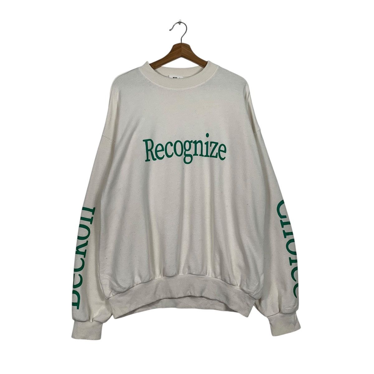 Japanese Brand Japanese Brand Wego Recognize Crewneck Sweatshirt Size US M / EU 48-50 / 2 - 1 Thumbnail