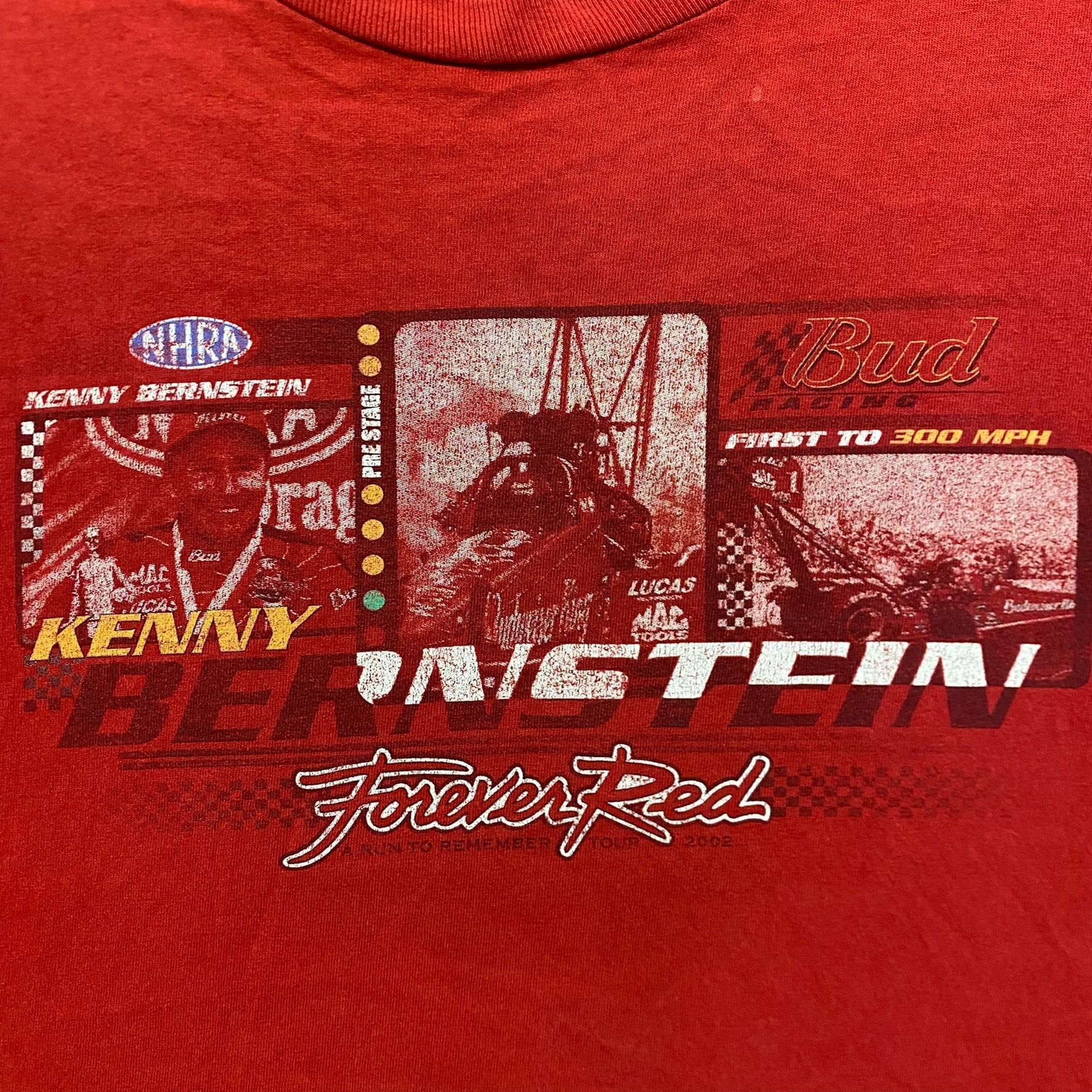 NASCAR Vintage 90s NHRA Drag Racing Budweiser Kenny Bernstein Tee Size US XXL / EU 58 / 5 - 3 Thumbnail