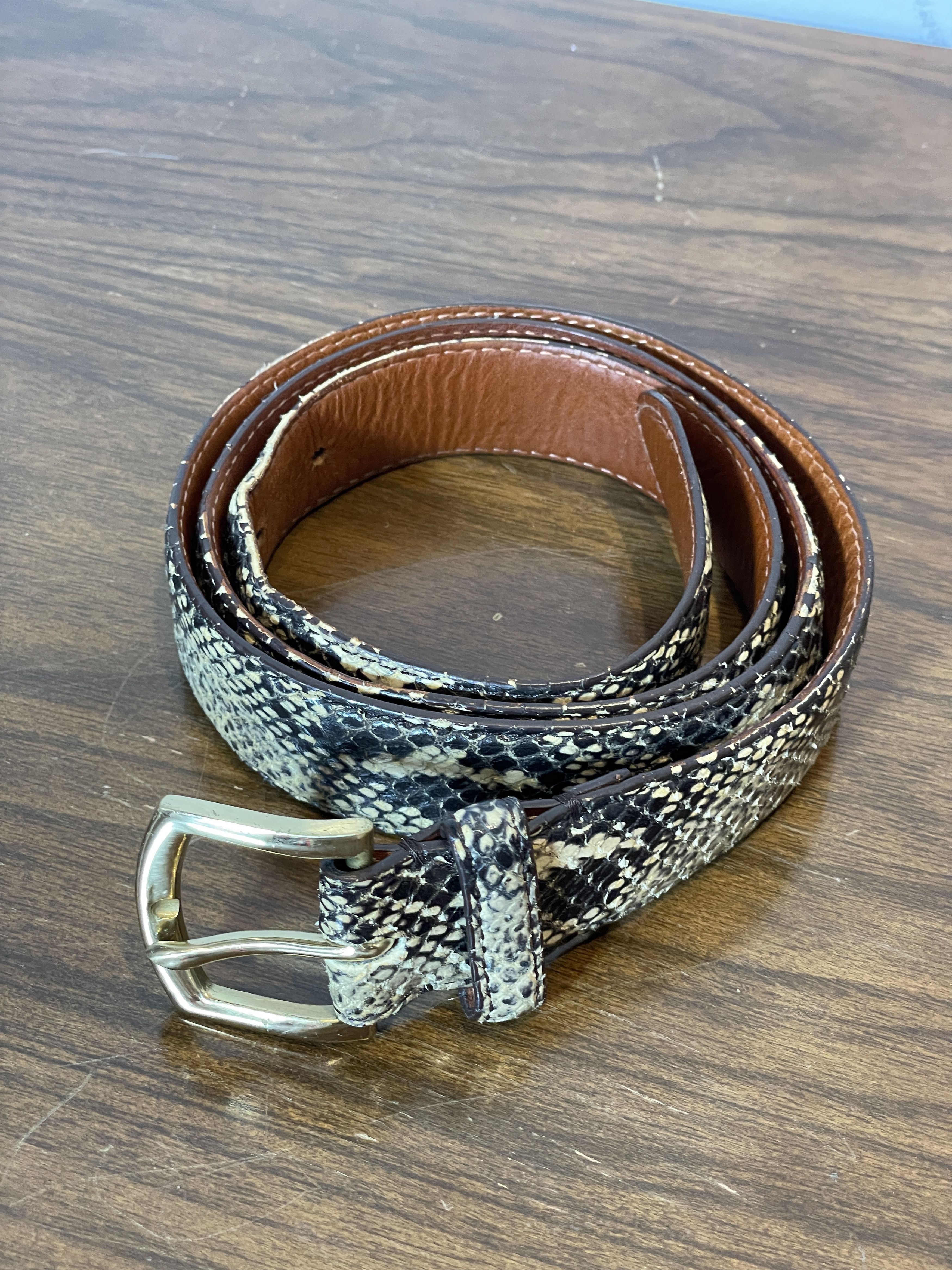 Supreme Faux Snakeskin Belt | Grailed