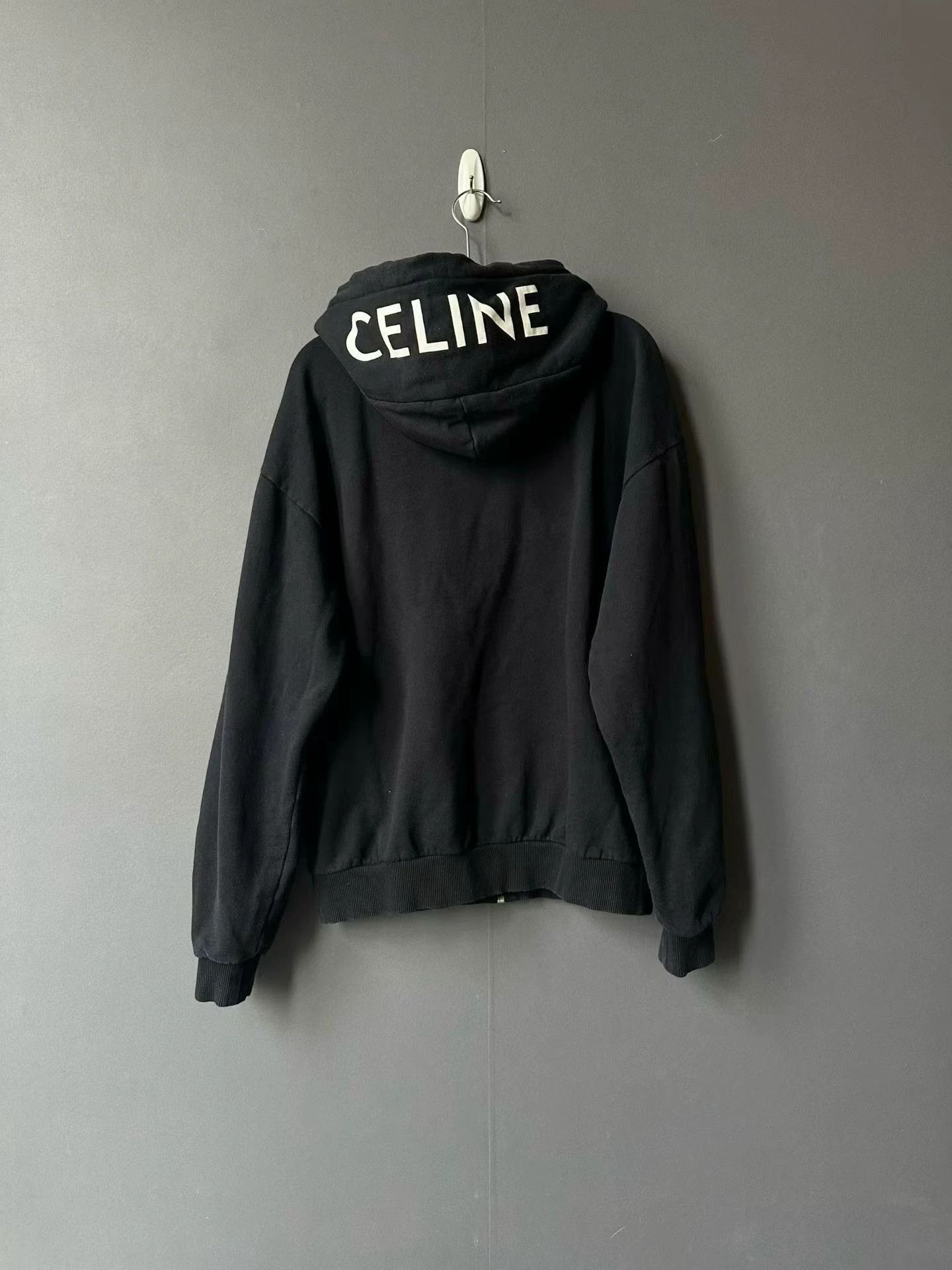 Celine Celine Logo Zipper Hoodie M 98 New Size US M / EU 48-50 / 2 - 2 Thumbnail