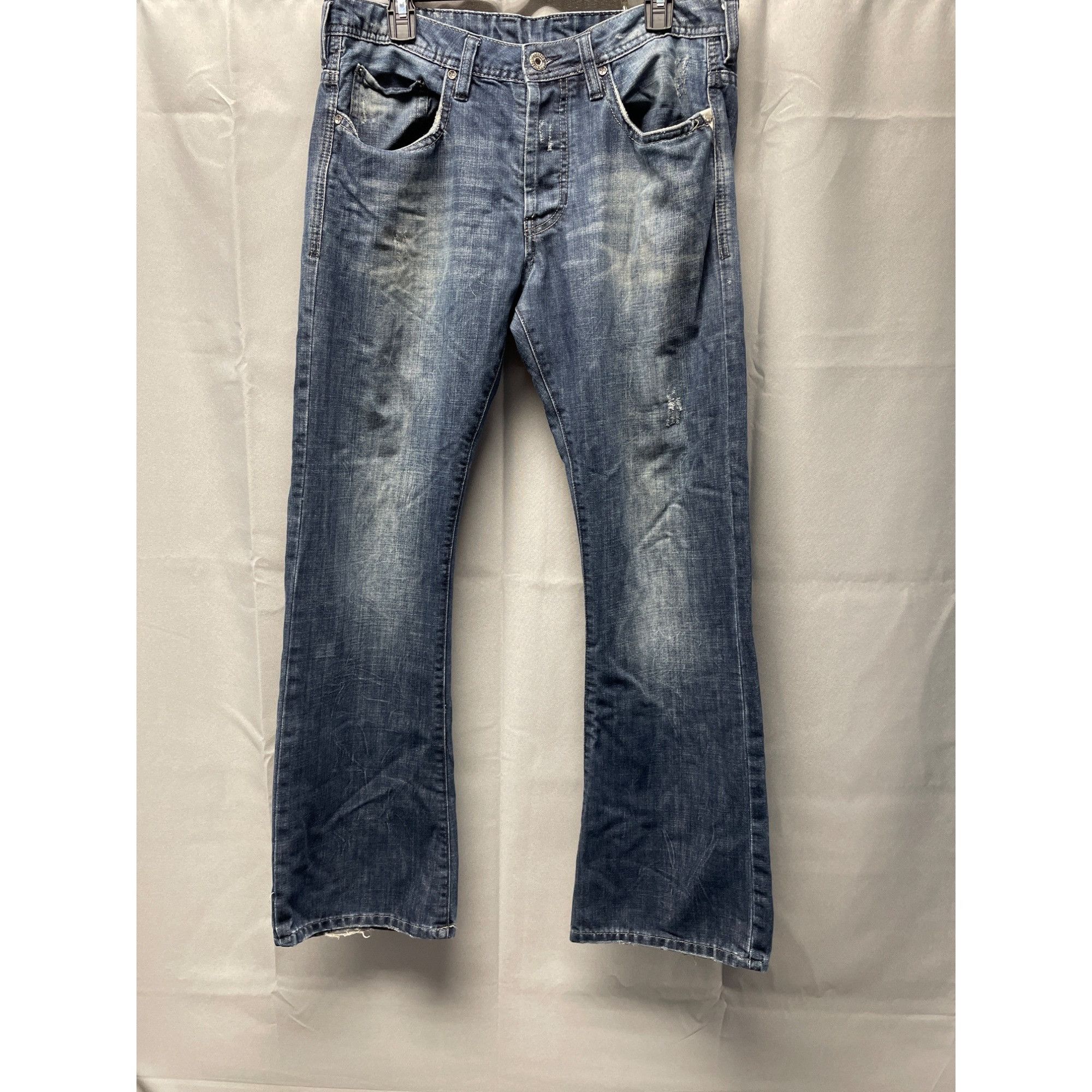 Buffalo David Bitton Buffalo David BItton Men's Blue Jeans Wide Leg Size 34x32 SK Size US 34 / EU 50 - 1 Thumbnail