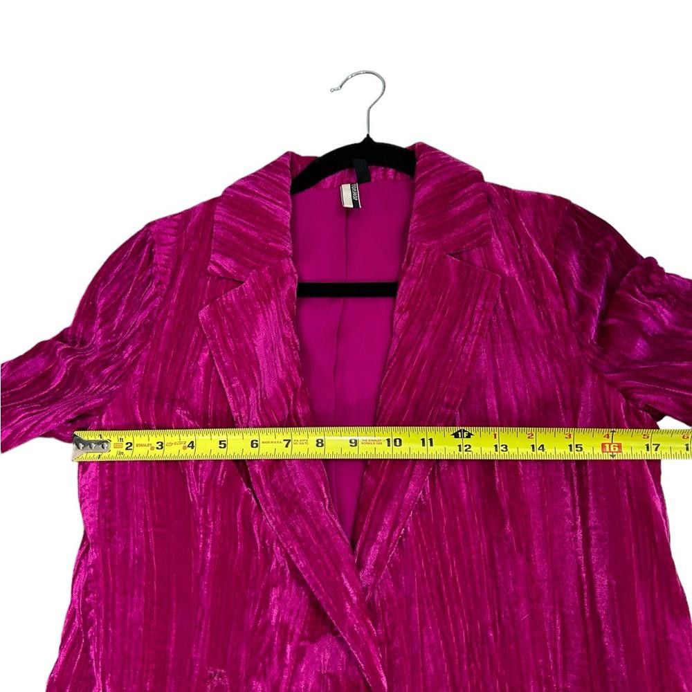 Topshop Topshop l Pink Crinkled Velvet Pant Suit Size 2/4 Size S / US 4 / IT 40 - 5 Thumbnail