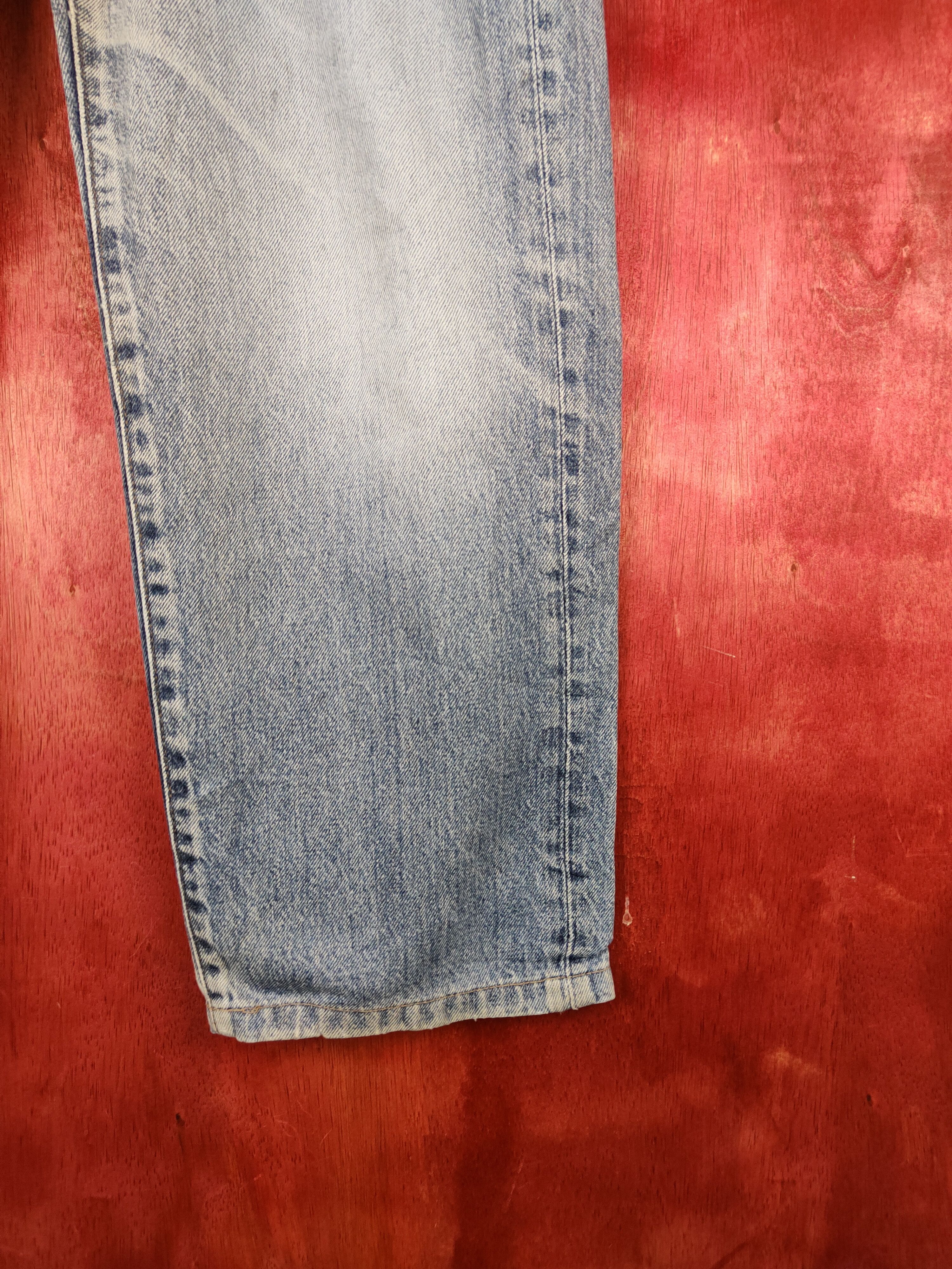 Japanese Brand Uniqlo Blue Faded Distressed Ripped denim Jeans #S679 Size US 32 / EU 48 - 6 Thumbnail