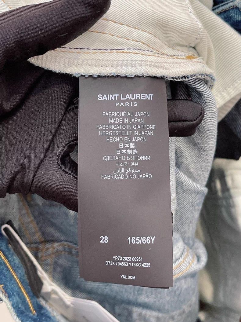 Saint Laurent Paris Saint Laurent Paris Dark Blue Straight Leg Jeans Size US 28 / EU 44 - 4 Thumbnail