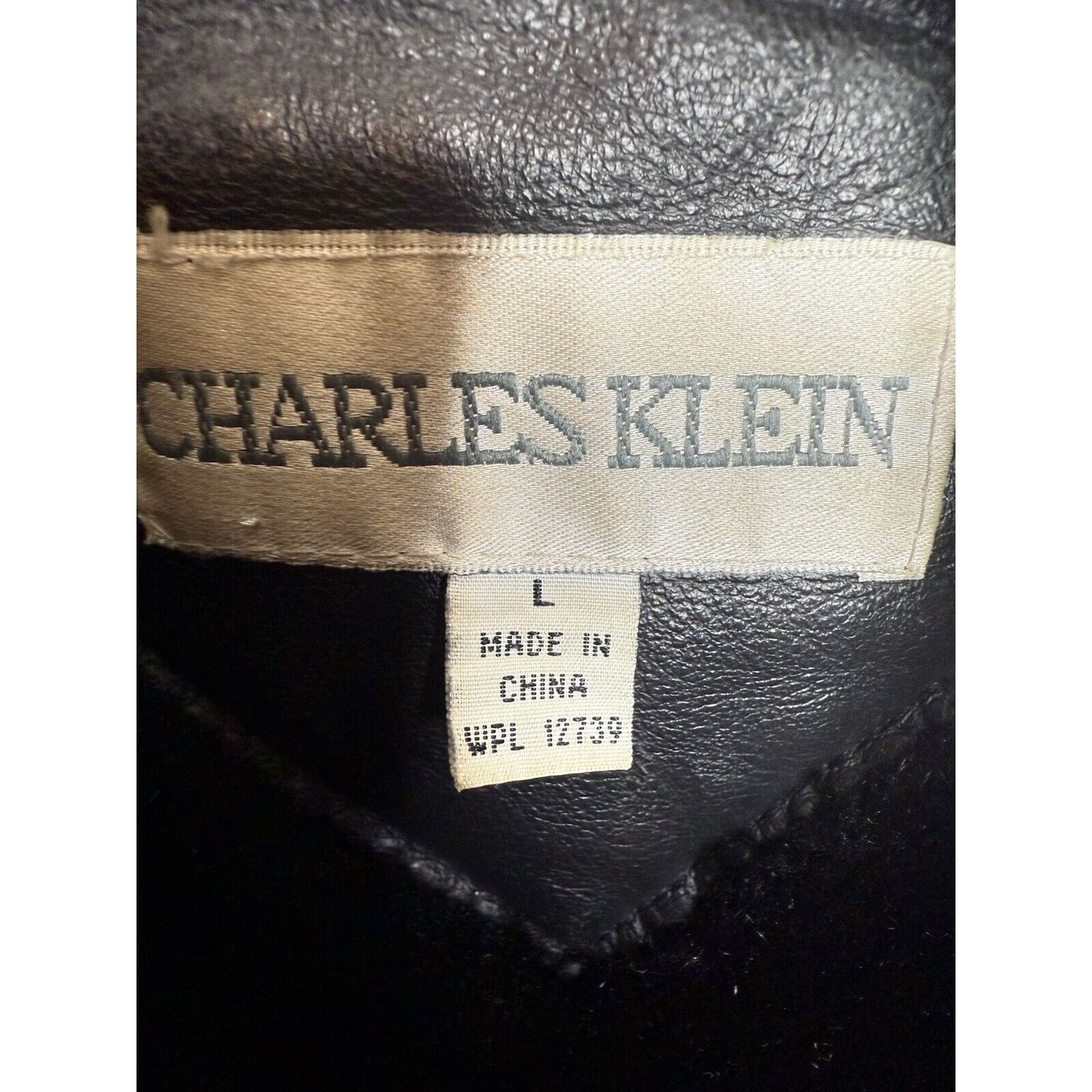 & Other Stories Charles Klein Leather Jacket Mens Large Black Faux Fur Lined Size US L / EU 52-54 / 3 - 7 Thumbnail