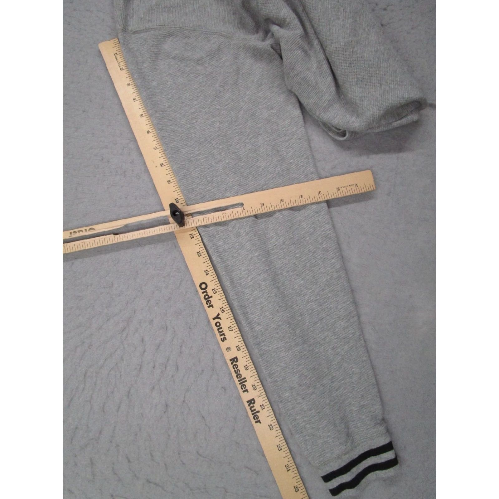 Polo Ralph Lauren VINTAGE Polo Ralph Lauren Hoodie Mens XL Gray Waffle Thermal Pullover Embroidered Pony Mens XL Grey Hooded Pullover Knit Thermal Sweatshirt Size US XL / EU 56 / 4 - 7 Thumbnail