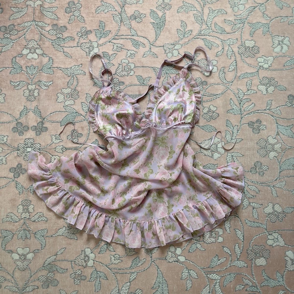 early 2000s wedding dresses Vintage 2000s Lace Mini Slip Dress