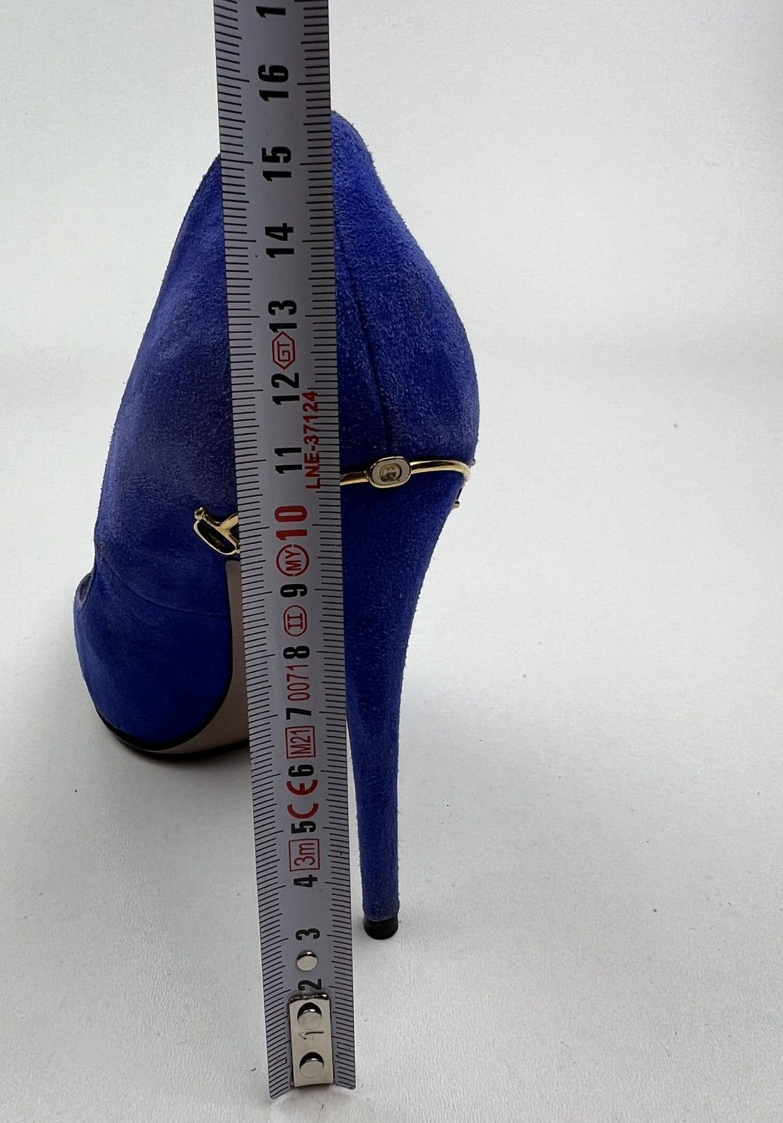 Gucci GUCCI Heels Suede Shoes HORSEBIT Pointed Toe Blue Wmn’s Size US 5.5 / IT 35.5 - 18 Thumbnail