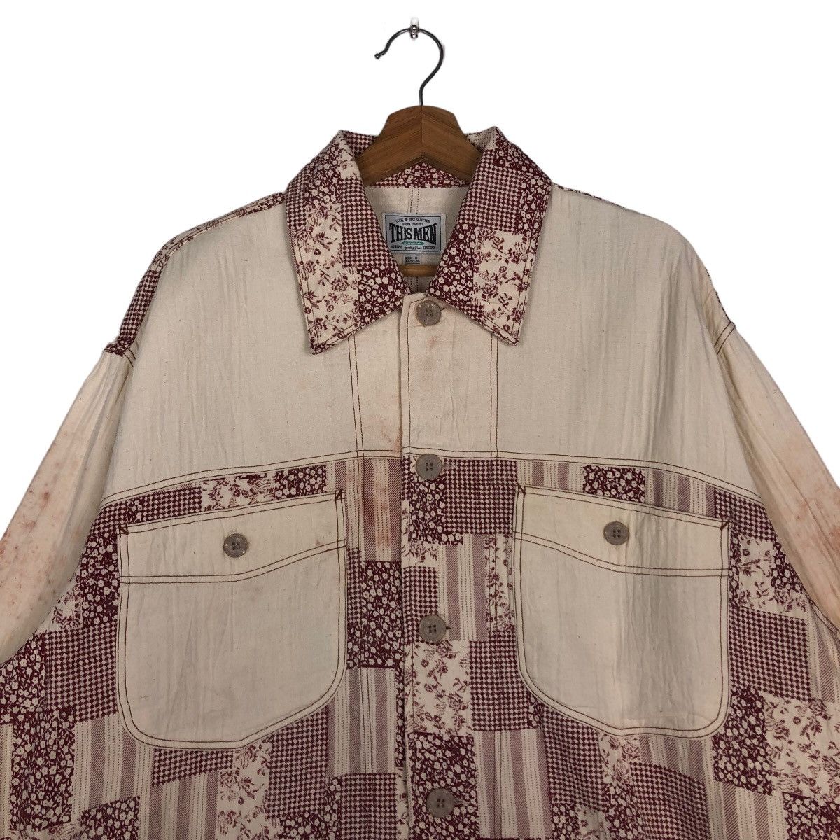 Japanese Brand 🔥90’s Vtg Shirts This Men Issey Miyake Design Rare Design Size US M / EU 48-50 / 2 - 3 Thumbnail