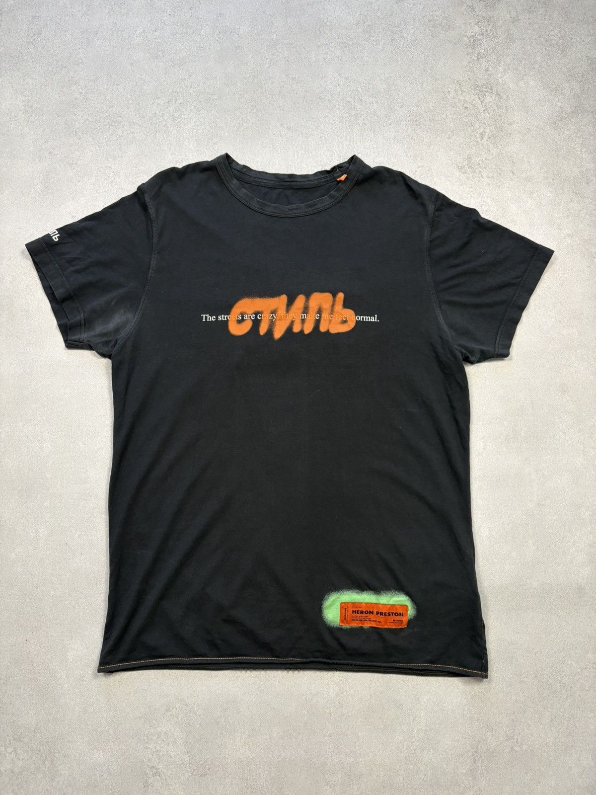 Heron Preston New York T Shirt “Streets Are Crazy” NYC Tee