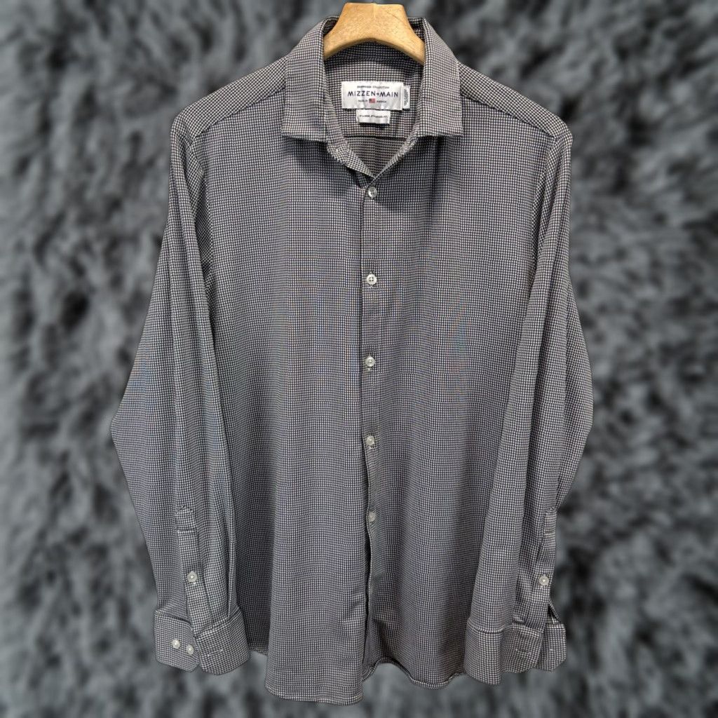 Mizzen+Main Mizzen+Main Shirt Mens X-large Performance Stretch Button Up Leeward Check Size US XL / EU 56 / 4 - 1 Thumbnail