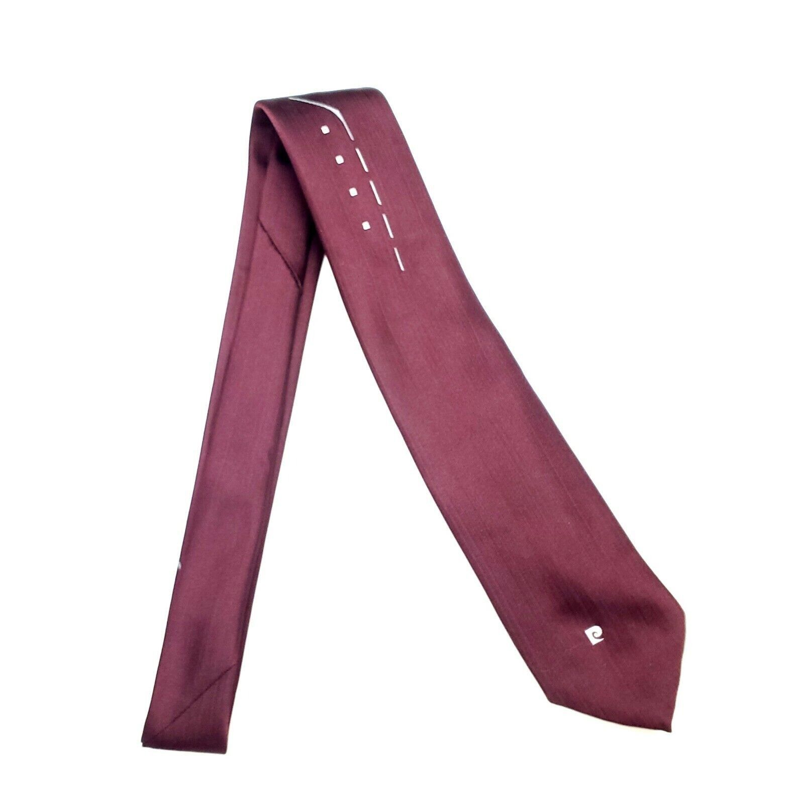 Pierre Cardin Pierre Cardin Polyester Tie Purple Short Skinny Size ONE SIZE - 6 Thumbnail