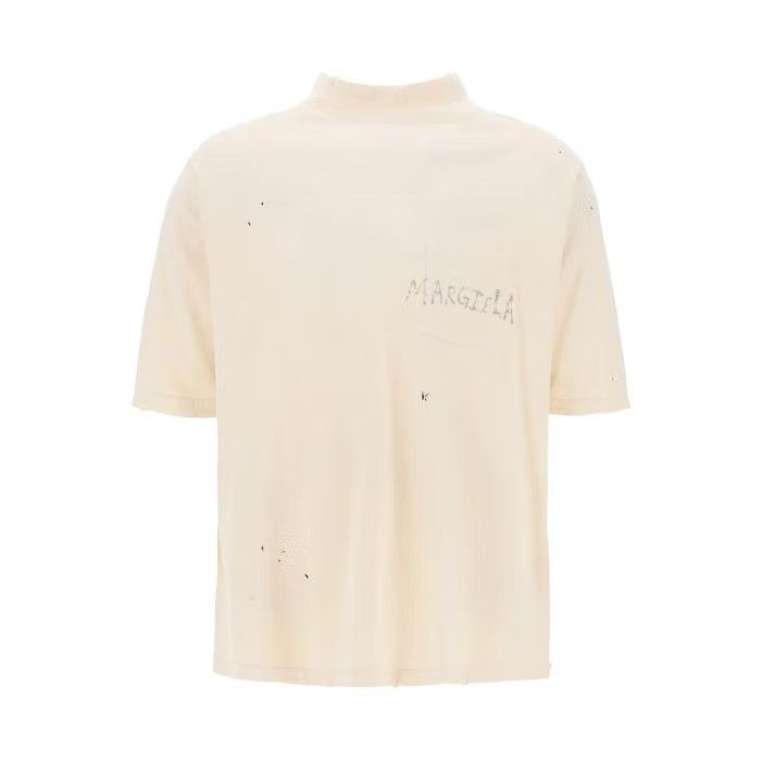 image of Dior O1S22I1N0524 Logo T-Shirt In Beige, Men's (Size XL)