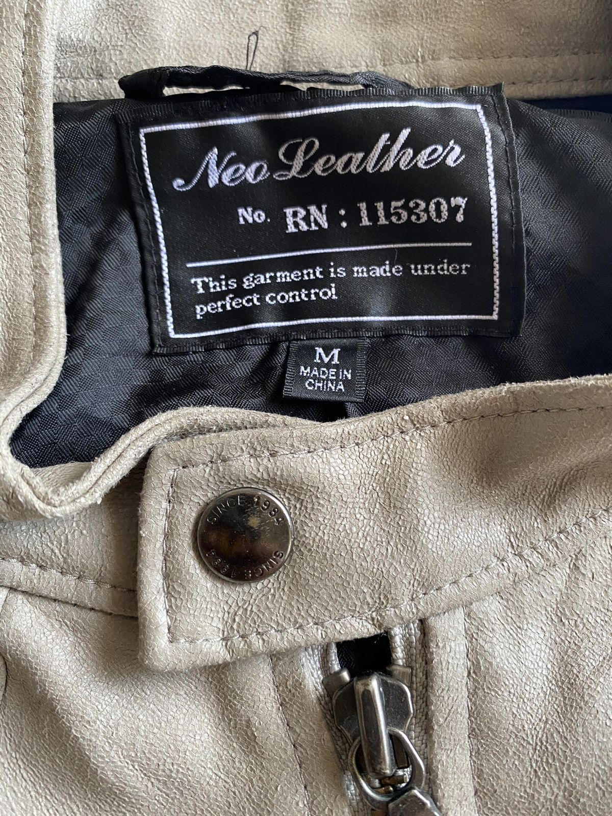 14th Addiction × Japanese Brand × Uniqlo Vintage Neo Leather Motorcyle Jacket Size US M / EU 48-50 / 2 - 16 Thumbnail