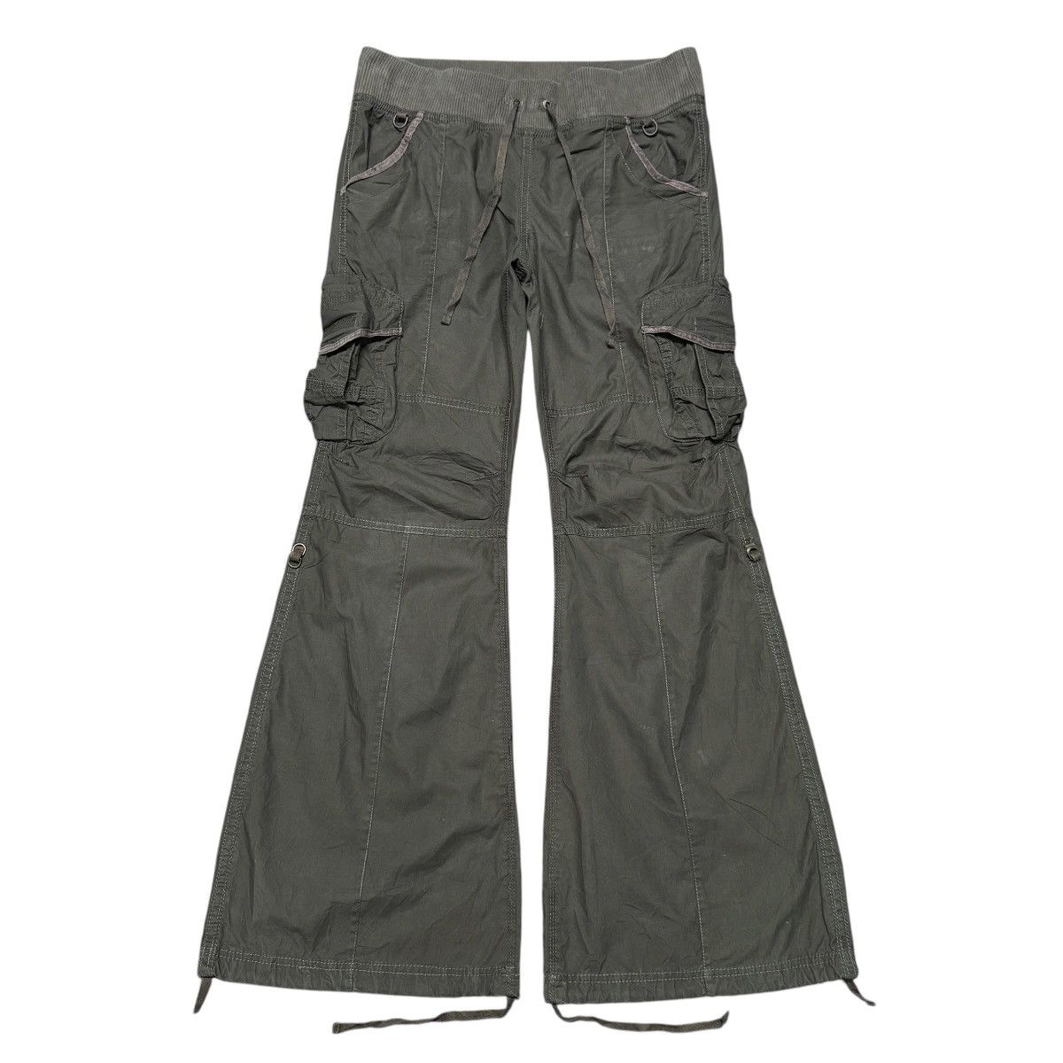 2000's linen flare parachute pants goa系 2000's linen flare parachute pants goa系