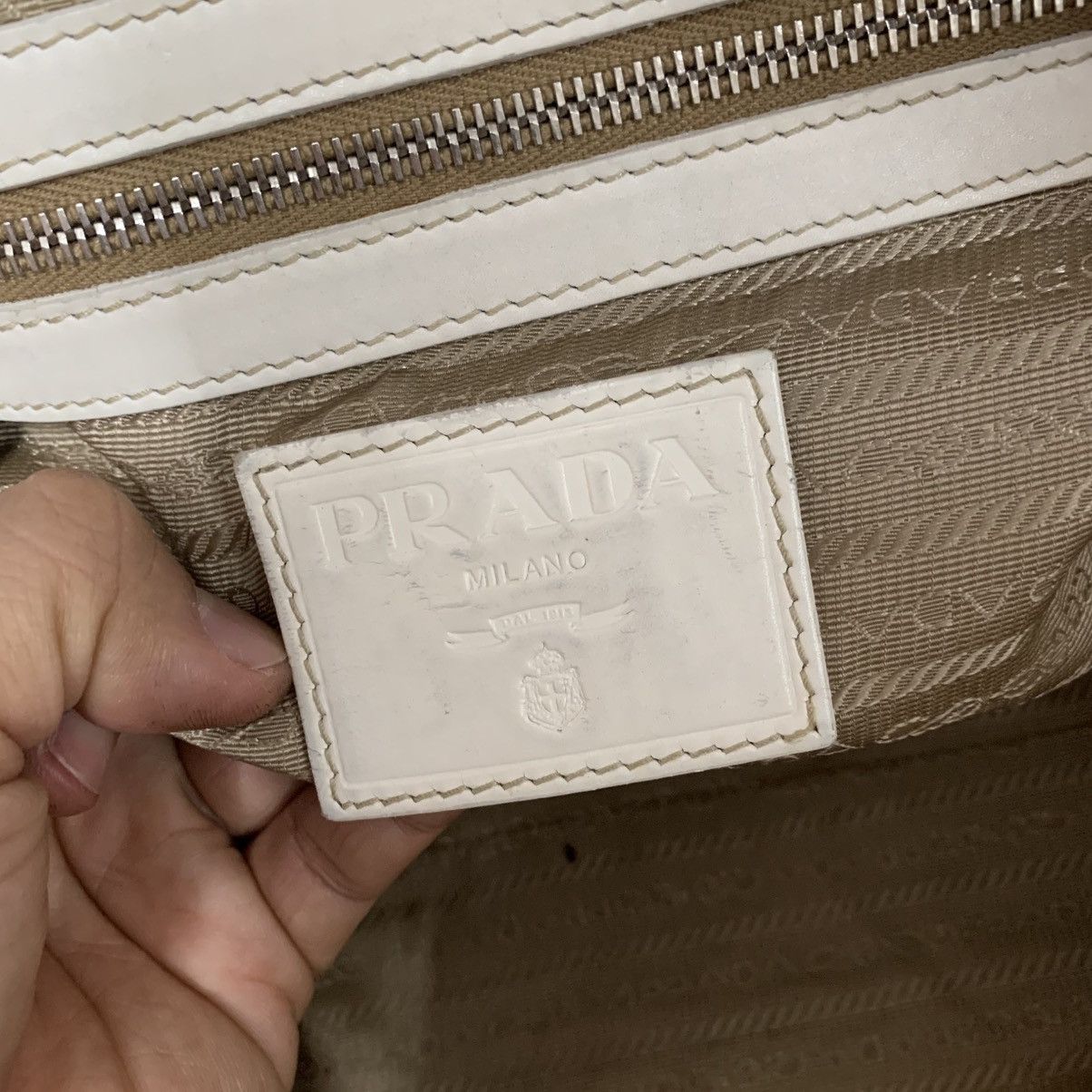 Prada Prada Canvas Shoulder Bag Size ONE SIZE - 13 Thumbnail