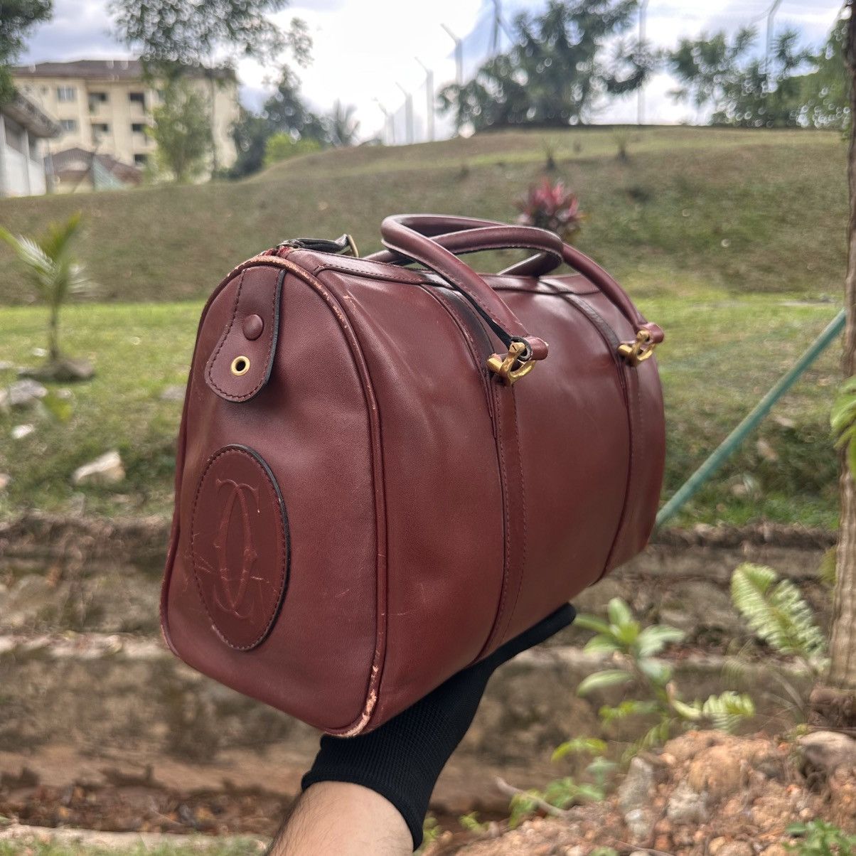 Cartier Cartier Les Must de Cartier Vintage Leather Handbag | AS IS Size ONE SIZE - 4 Thumbnail