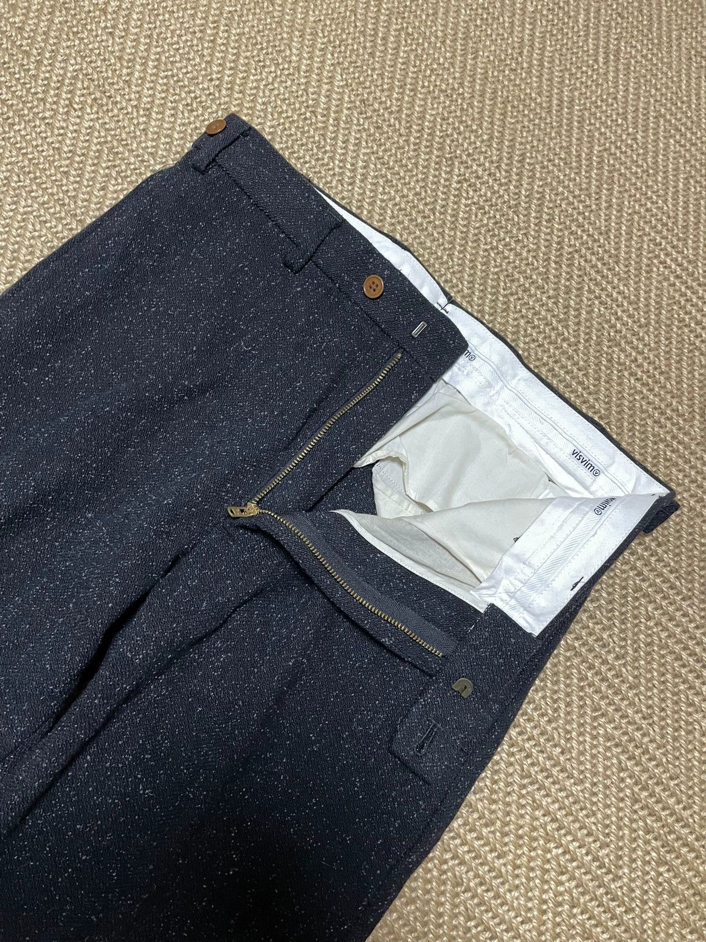 Visvim VISVIM CORNELL SLACKS 9 MELANGE WOOL 14FW BLACK 2 Size US 32 / EU 48 - 4 Thumbnail