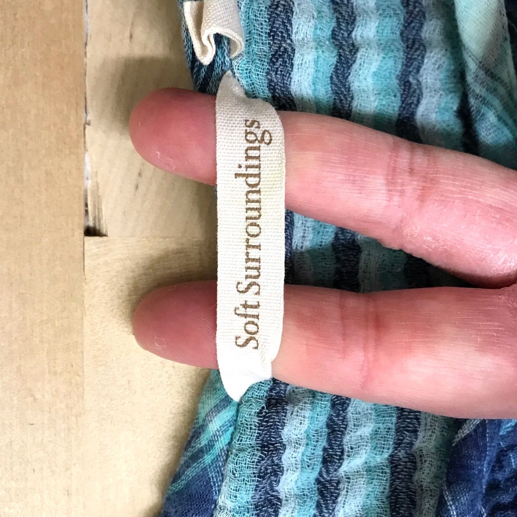 Soft Surroundings Soft Surroundings Plaid Tunic Long Sleeve V-Neck Pocket Blouse Women's L Blue Size L / US 10 / IT 46 - 7 Thumbnail