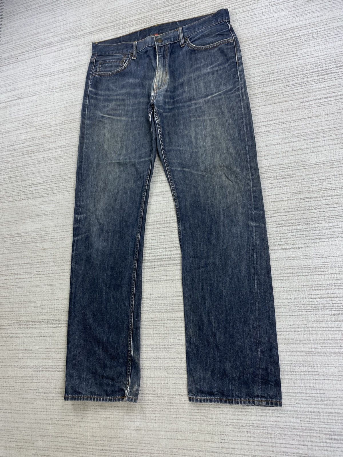 Japanese Brand × Uniqlo × Vintage Vintage Uniqlo Japan Regular Fit Straight Denim Jeans Size US 35 - 4 Thumbnail