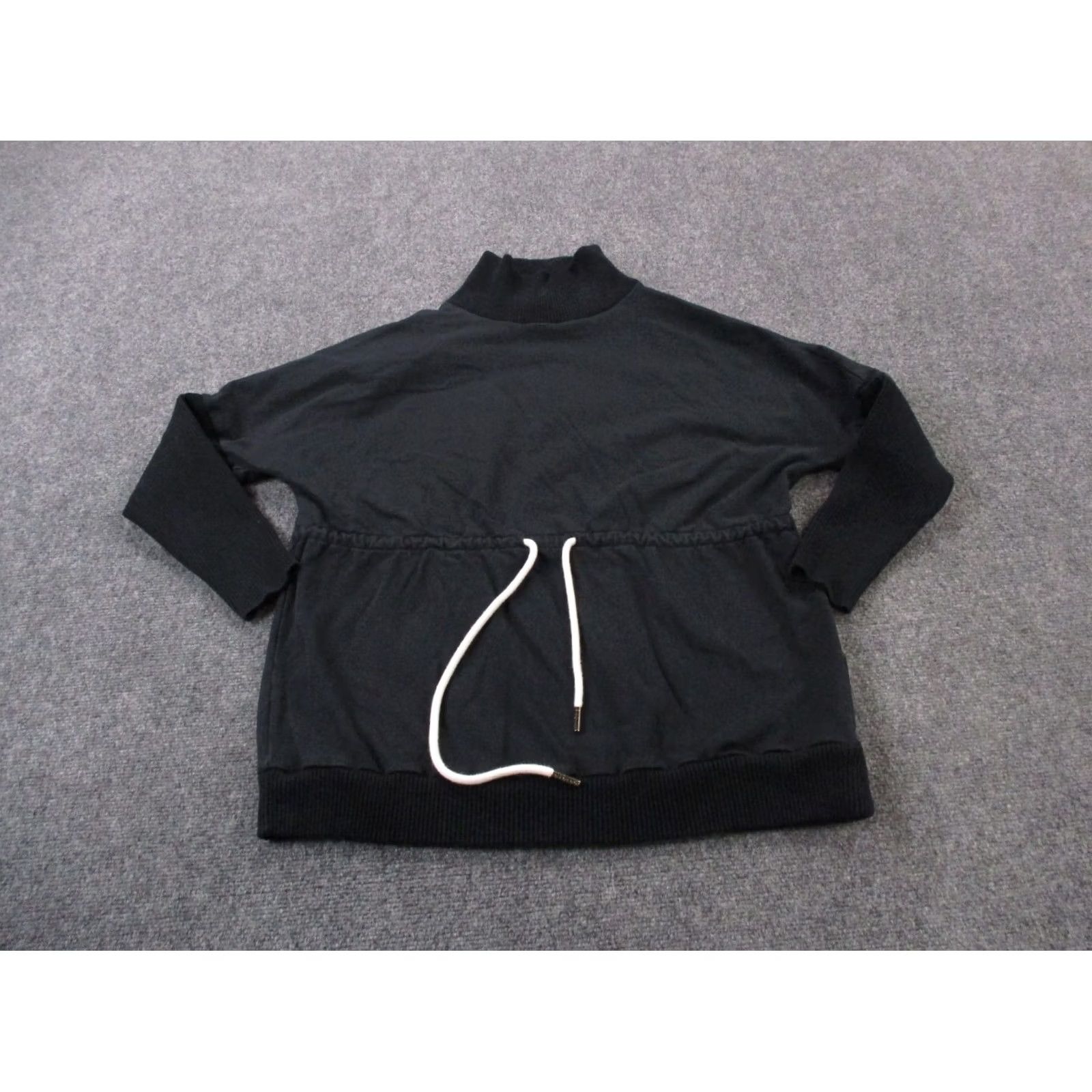 Varley Varley Jacket Women XS Oversized Sweatshirt Pullover Drawstring Active Track Black Size XS / US 0-2 / IT 36-38 - 2 Thumbnail