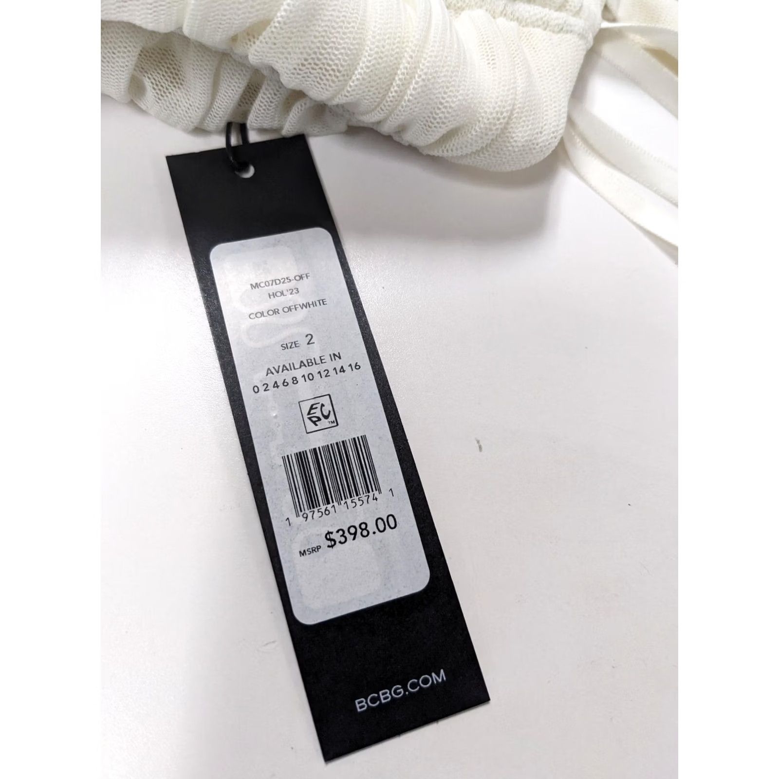 Bcbgmaxazria BCBGMAXAZRIA Dress Mini Ruched Strapless Ivory Size 2 Womens Size XS / US 0-2 / IT 36-38 - 3 Thumbnail