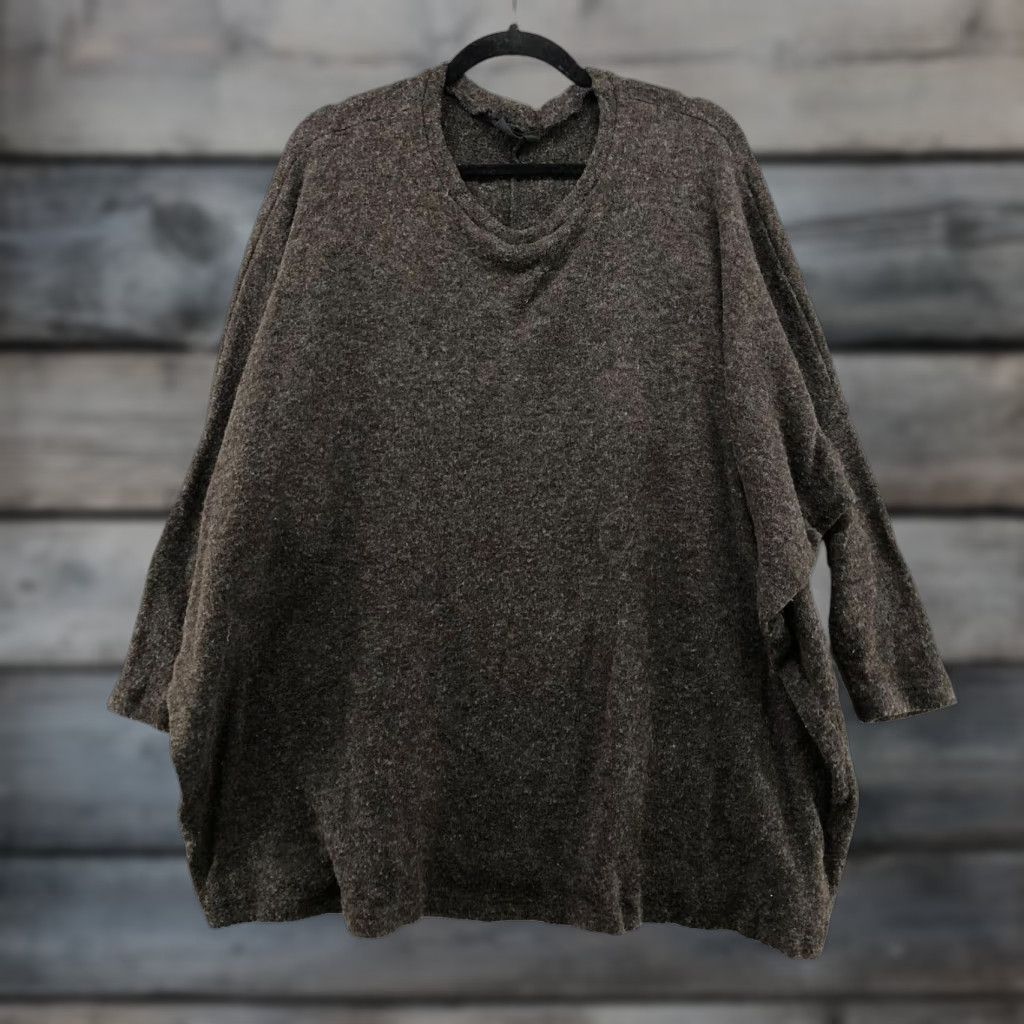 Vintage VINTAGE Audrey 3+1 Oversized Sweater Womens M Brown Angora Blend Crew Neck Dolman Knit Pullover Bohemian 90s Mens Women? Size M / US 6-8 / IT 42-44 - 1 Thumbnail