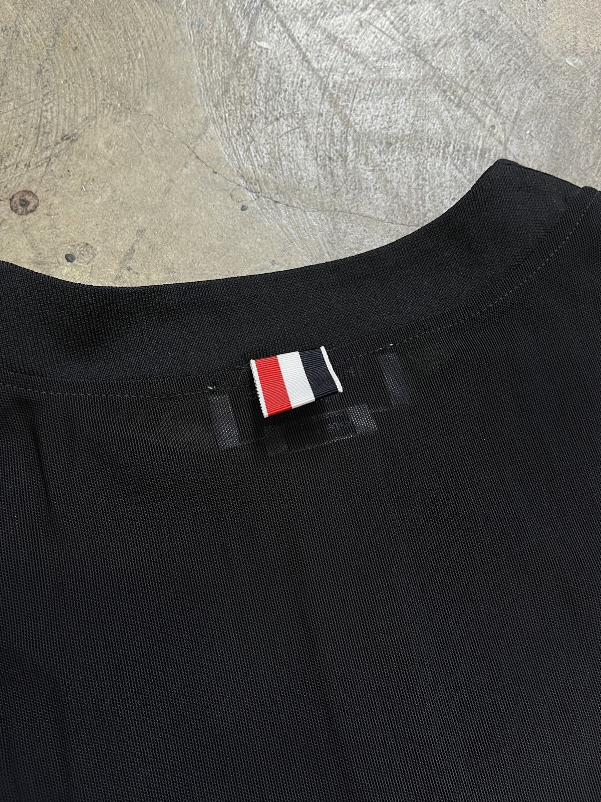 Thom Browne Thom Browne SS22 Mesh Polo Shirt (unisex) Size US XS / EU 42 / 0 - 12 Thumbnail