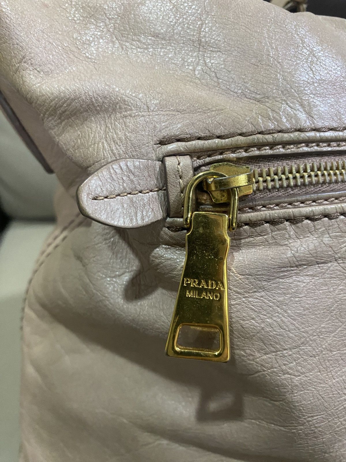 Prada Authentic Prada Saffiano Leather Shoulder Hobo Bag Size ONE SIZE - 11 Thumbnail