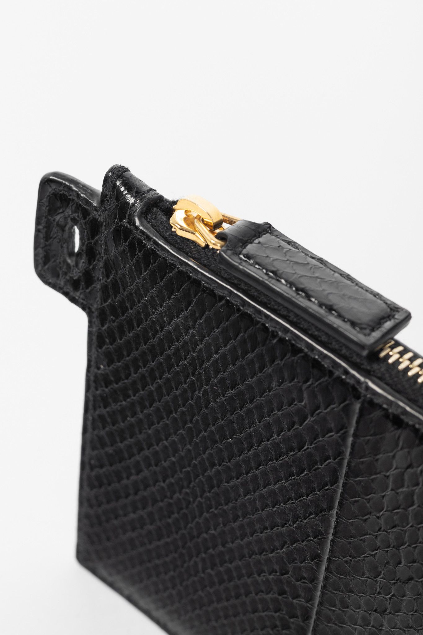 Saint Laurent Paris Saint Laurent Black Snakeskin Flat Wallet Size ONE SIZE - 7 Thumbnail