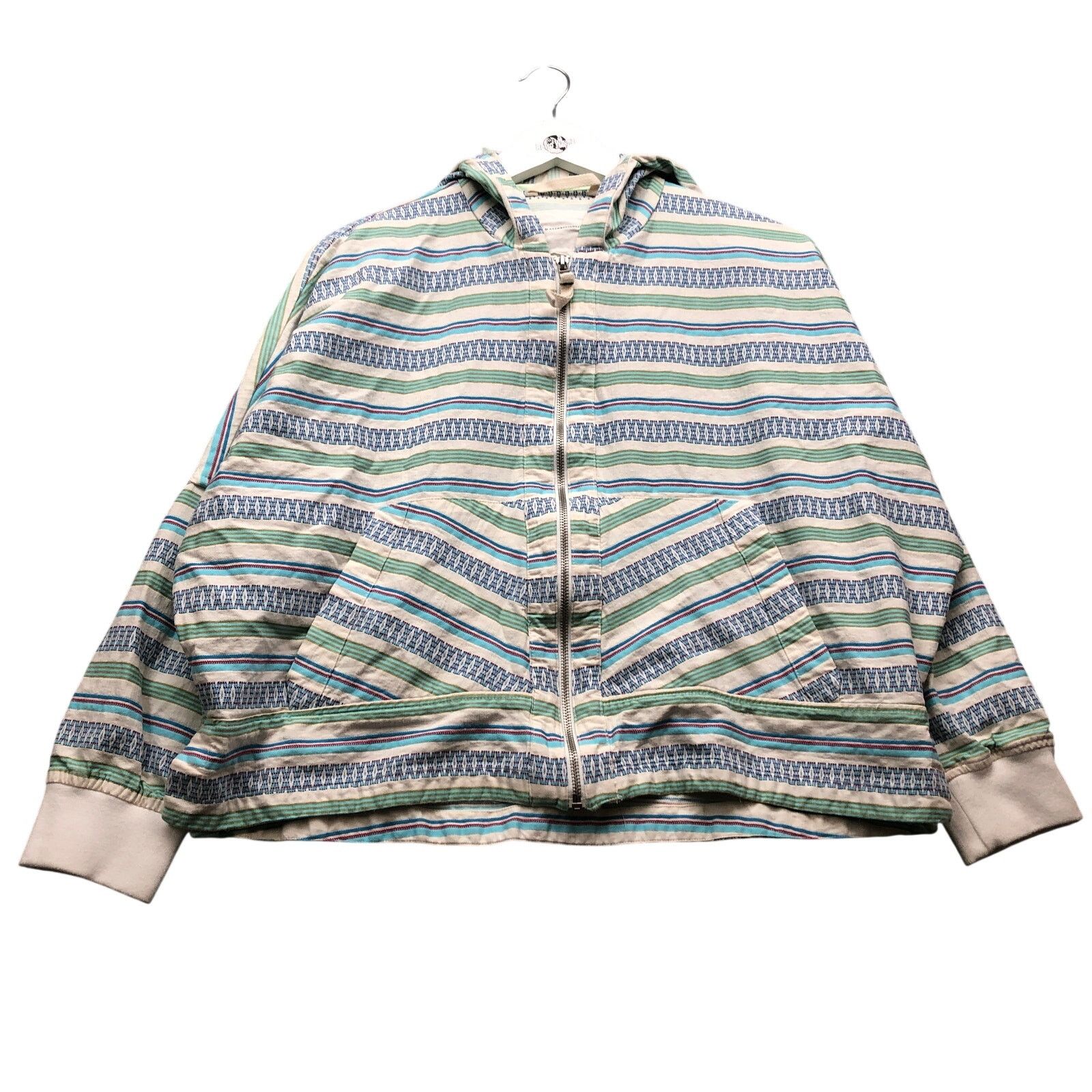 Anthropologie Anthropologie Multi Striped Sweatshirt Jacket Women Medium Size S / US 4 / IT 40 - 1 Thumbnail