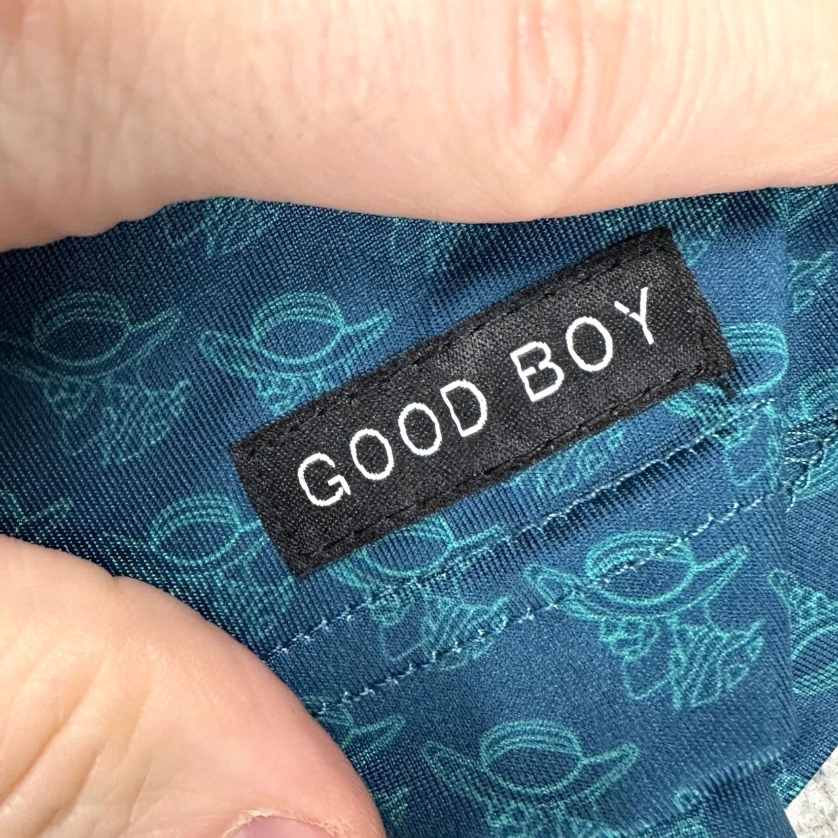 Vintage VINTAGE Good Boy Polo Shirt Geometric Athletic Stretch Rugby Golf Teal Blue Mens Large Short Sleeve Collared Breathing Comfort Shirt Size US L / EU 52-54 / 3 - 6 Thumbnail