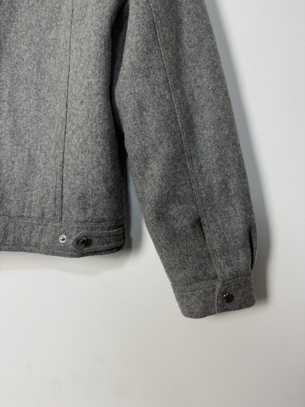 Daily Paper Daily Paper Vintage Grey Wool Trucker Jacket Basic Stlye Size US L / EU 52-54 / 3 - 9 Thumbnail