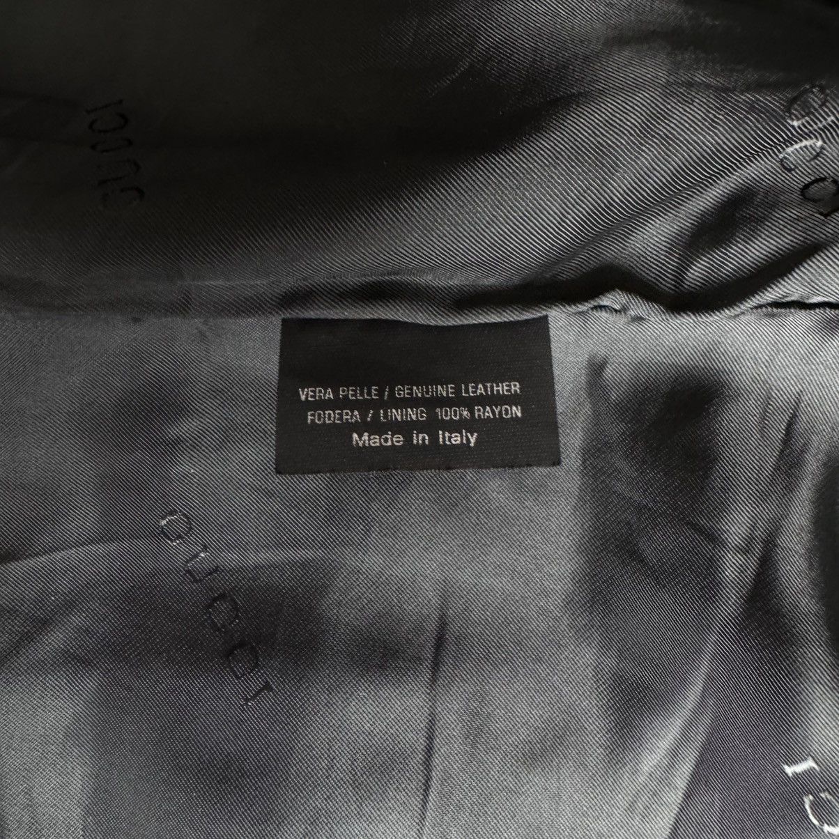Gucci Gucci Tom Ford FW1996 Double Breasted Lined Leather Peacoat Size US M / EU 48-50 / 2 - 18 Thumbnail