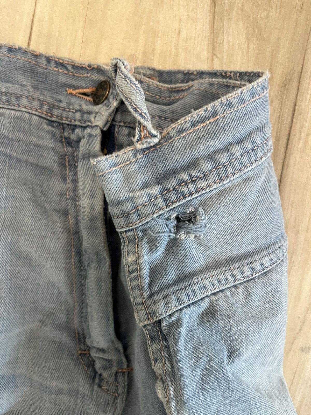 Vintage Bell bottom jeans wide leg vintage 70s Size US 33 - 5 Thumbnail