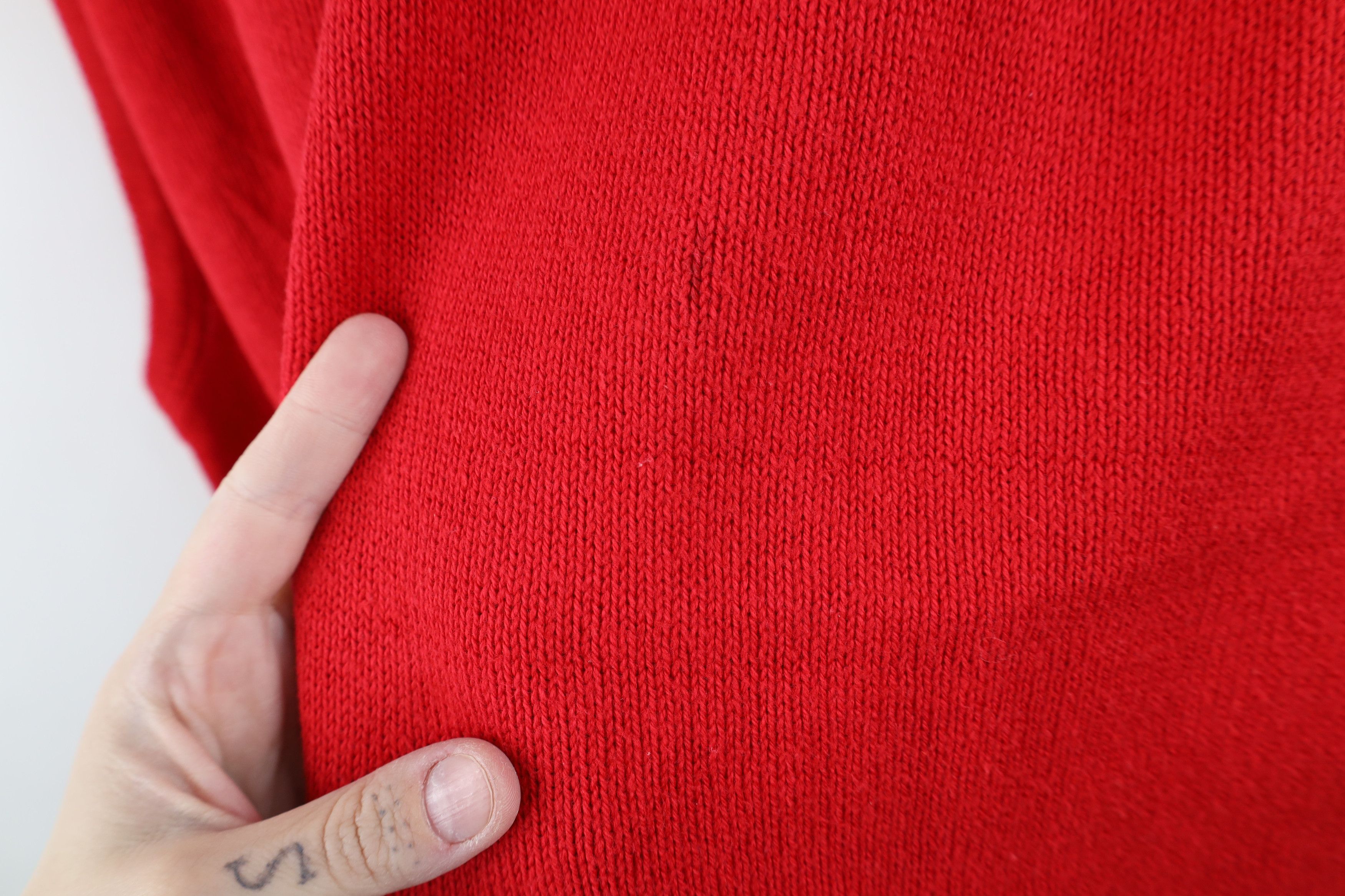 Vintage Vintage 90s Streetwear Cotton Knit V-Neck Sweater Vest USA Size US XL / EU 56 / 4 - 4 Thumbnail
