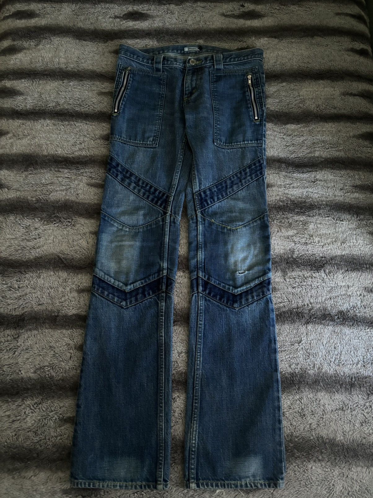 Jun Takahashi × Undercover AW01 “D.AV.F” Paneled denim Size US 28 / EU 44 - 1 Thumbnail