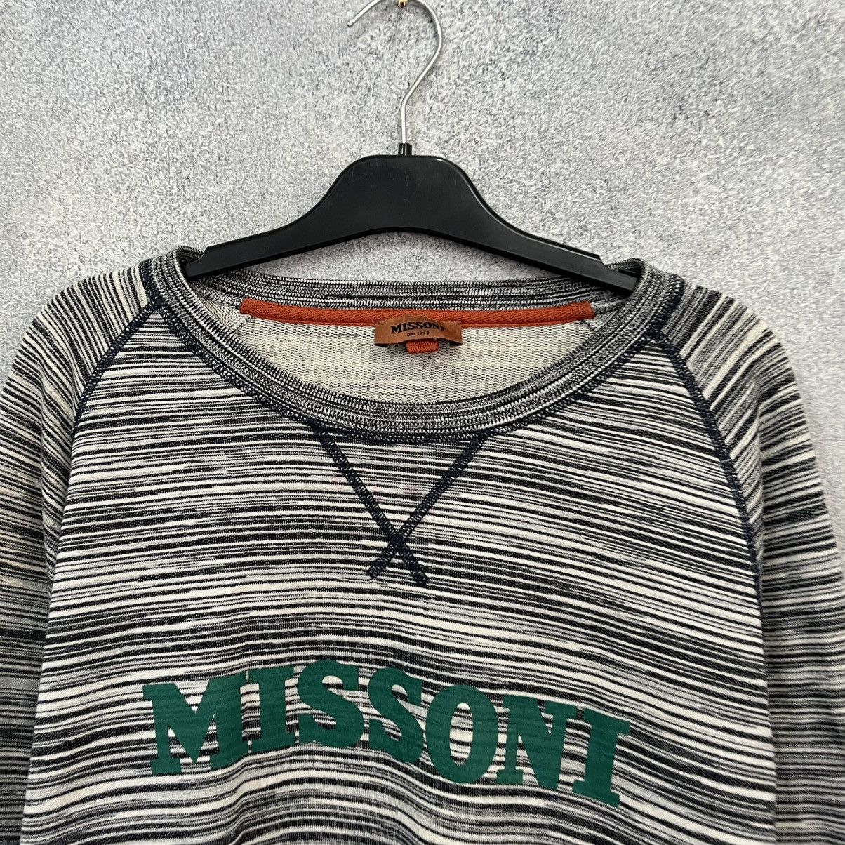 Missoni MISSONI Sweatshirt Big Logo Rainbow Size US L / EU 52-54 / 3 - 4 Thumbnail