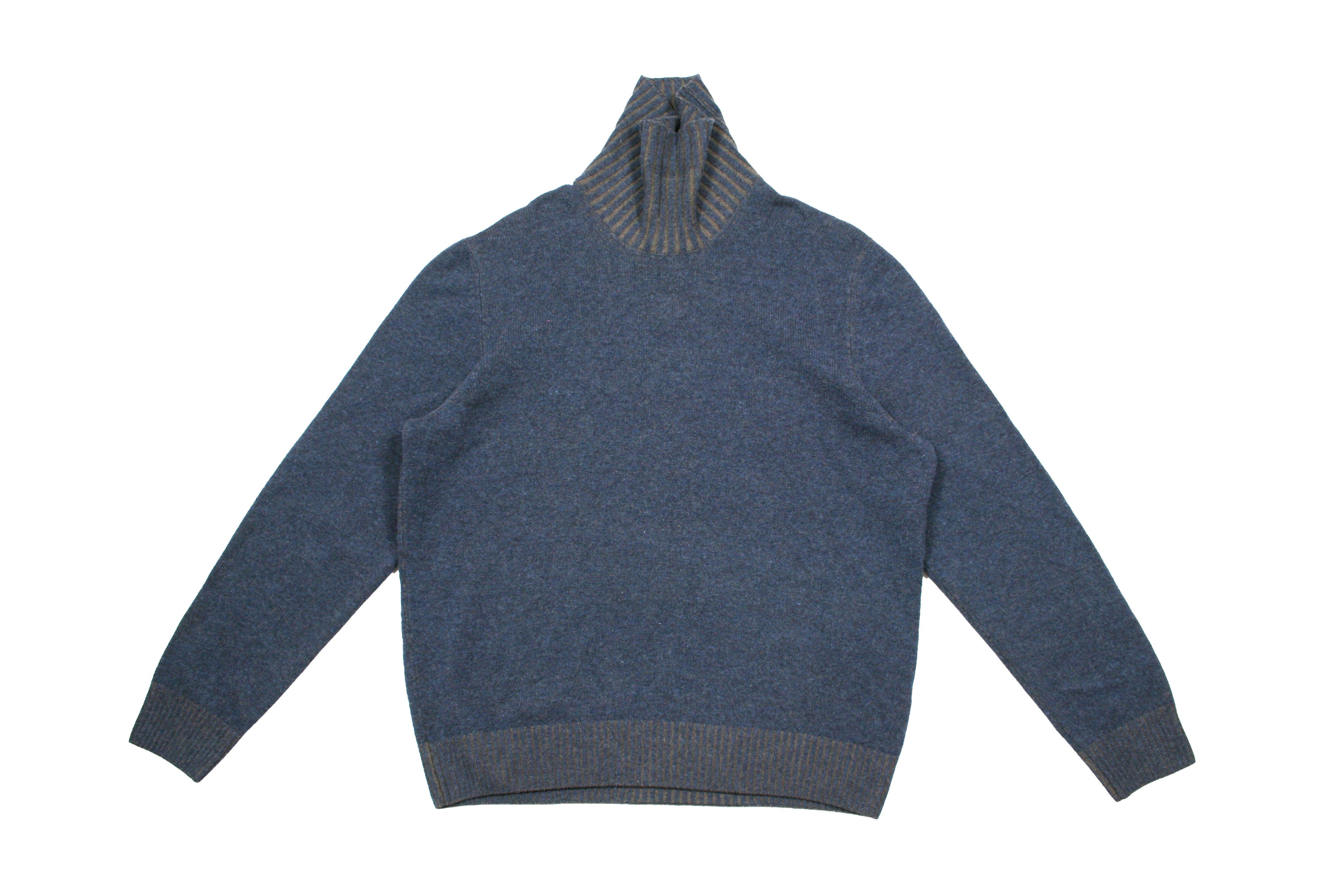 Gran Sasso Wool Cashmere Roll Neck Knit Size US M / EU 48-50 / 2 - 1 Thumbnail