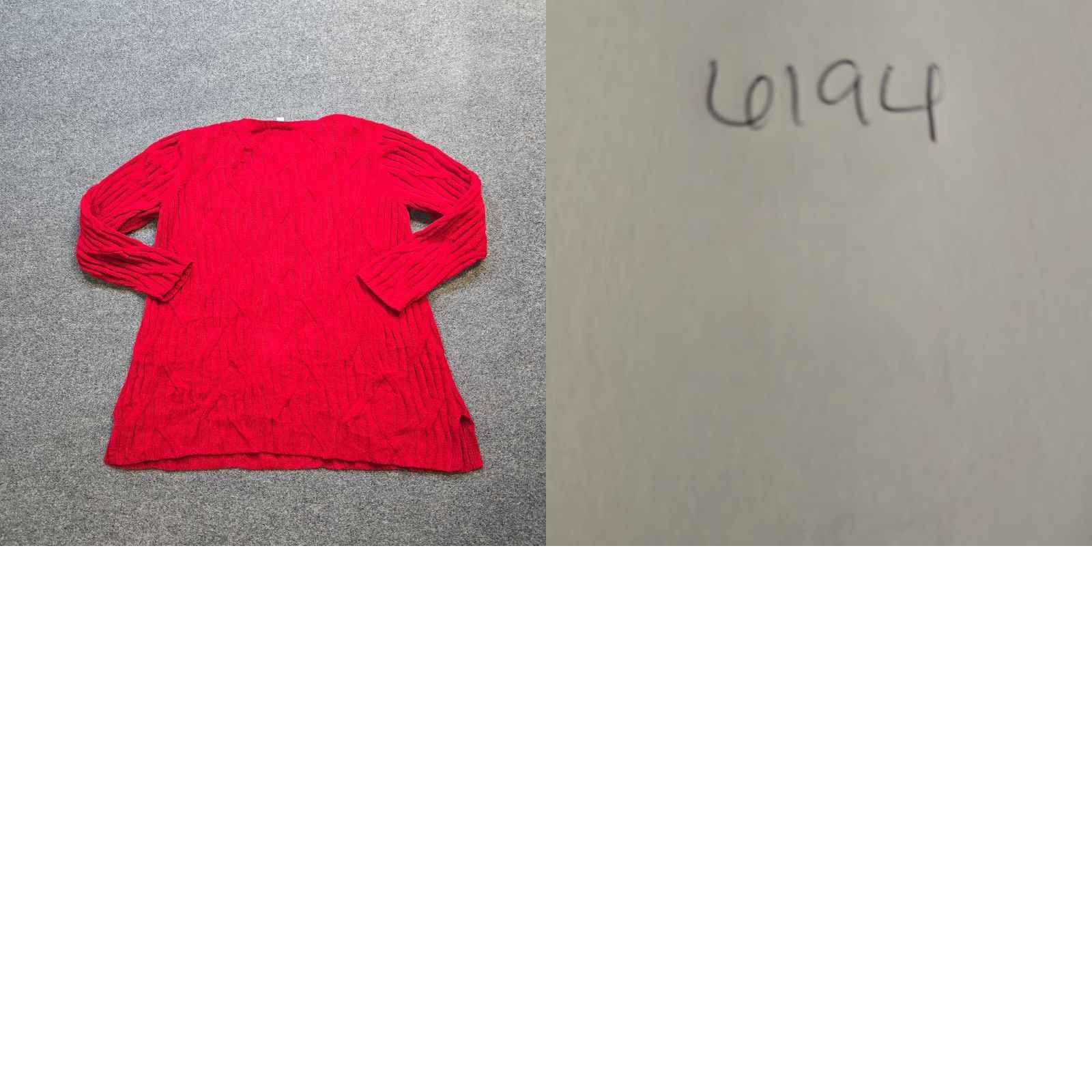 J. Jill J Jill Sweater Womens Large Tall Red Chenille Cable Knit Long Sleeve Casual Pullover Size L / US 10 / IT 46 - 8 Thumbnail