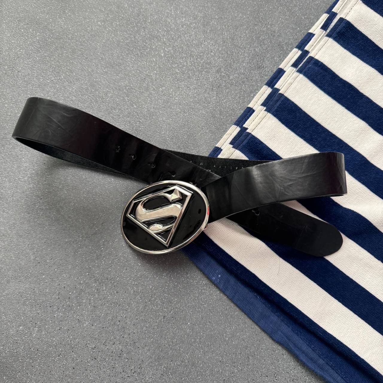 Japanese Brand × Vintage Vintage Superman Big Buckle Y2K Unisex Belt Size ONE SIZE - 2 Thumbnail