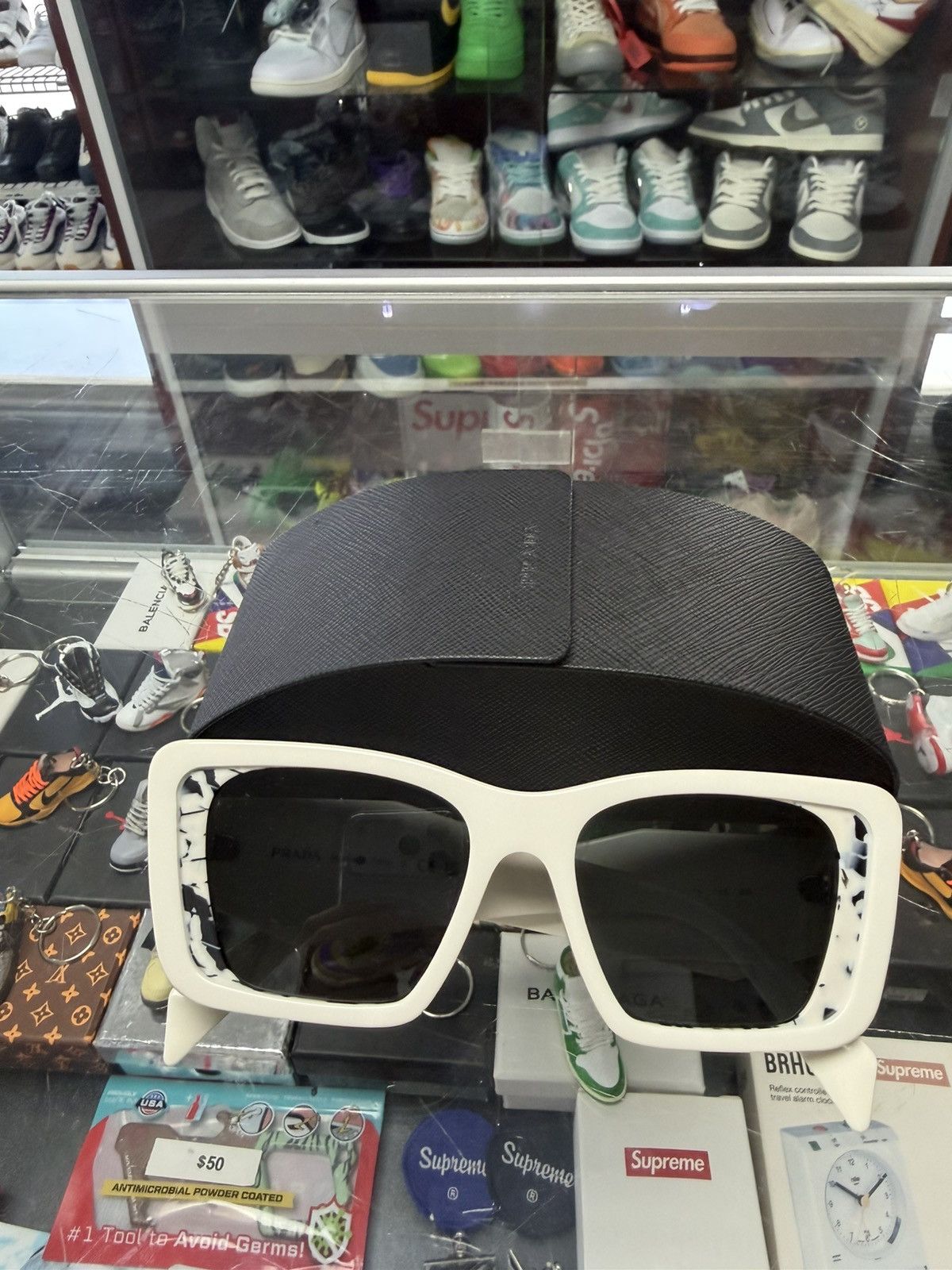Prada Prada Sunglasses (White) Size ONE SIZE - 1 Thumbnail