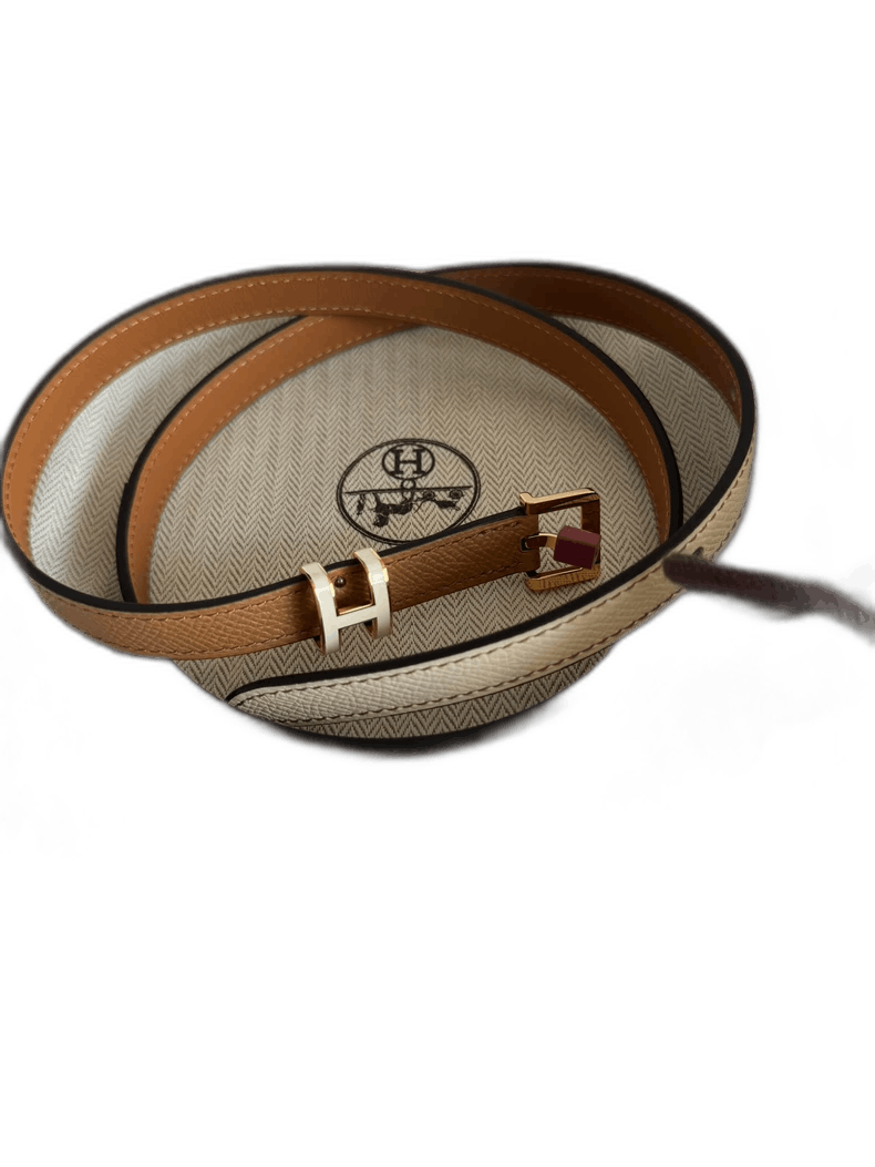 Hermes Hermes Color Block Waist Belt in Brown Size ONE SIZE - 1 Thumbnail