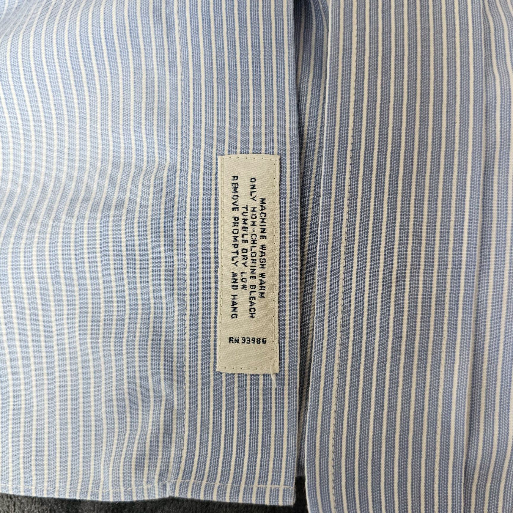 Brooks Brothers Vintage Brooks Brothers Men's Dress Shirt 17.5 Blue Stripe Non-Iron Supima Cotton Collared Size US XL / EU 56 / 4 - 4 Thumbnail