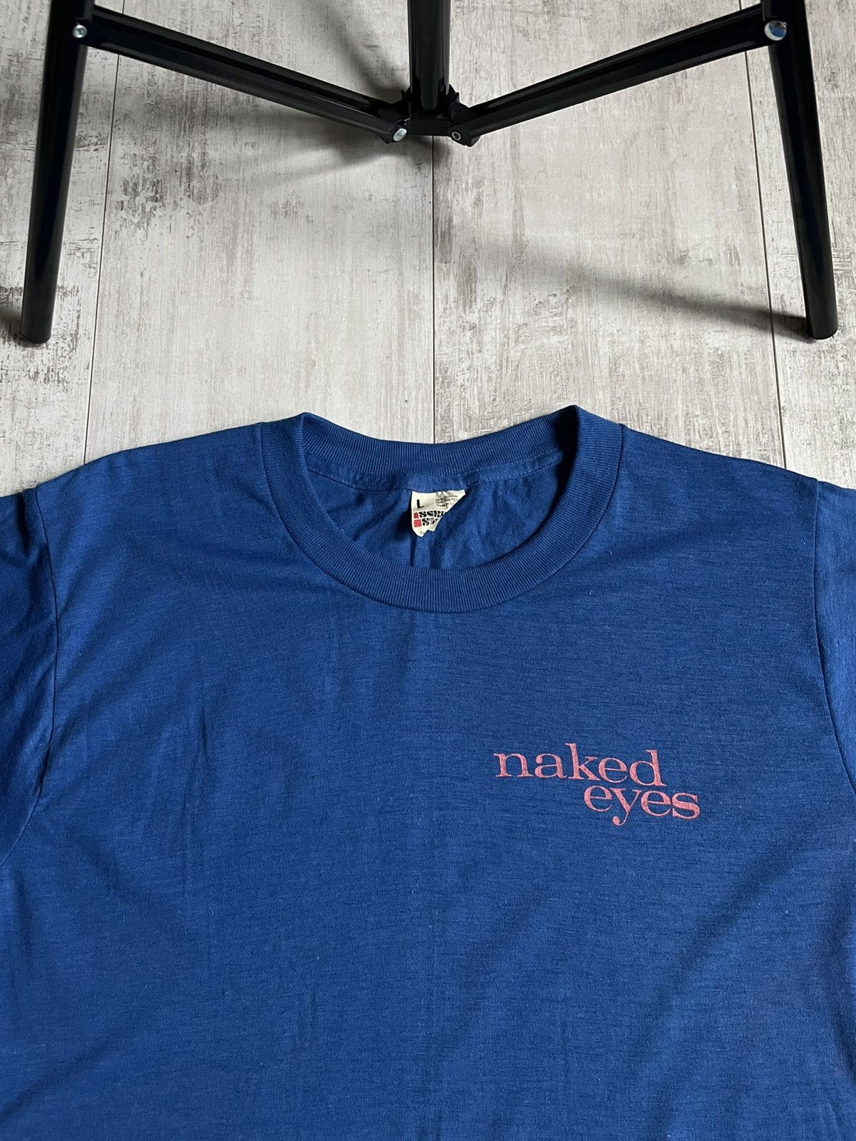 Band Tees Vintage Naked Eyes 80’s Band T-Shirt RARE Size US L / EU 52-54 / 3 - 2 Thumbnail