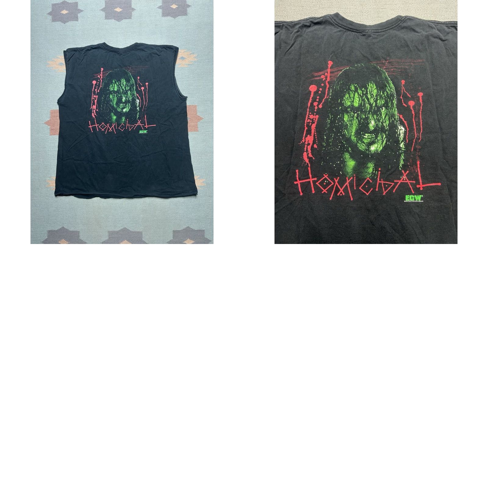 Vintage VINTAGE Sabu ECW Homicidal Graphic T-Shirt Sleeveless XXL Men Black Size US XXL / EU 58 / 5 - 8 Thumbnail