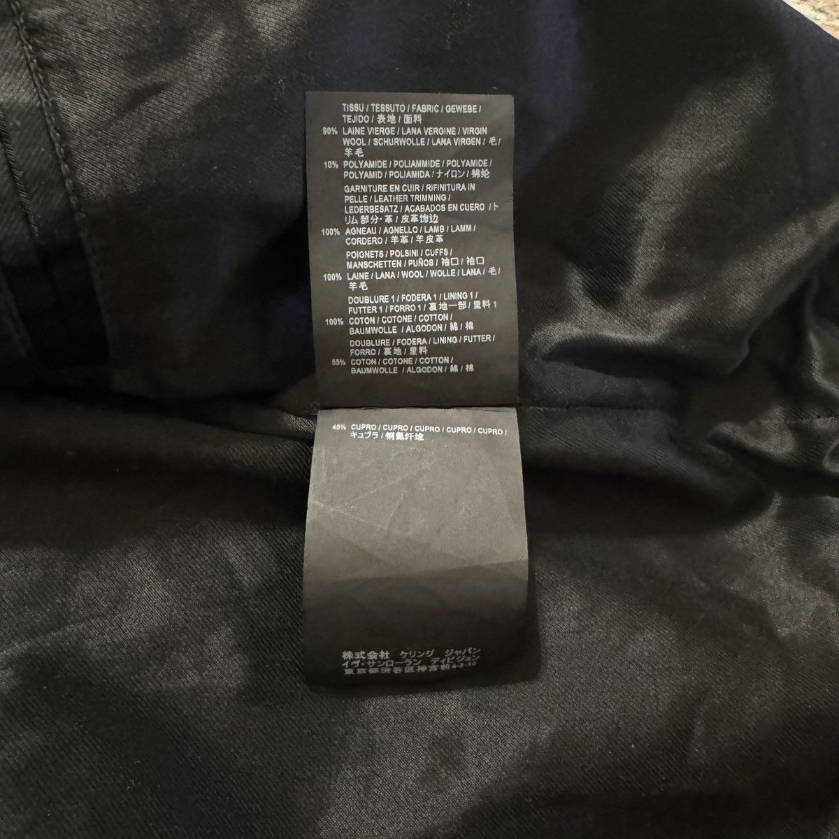 Saint Laurent Paris Saint Laurent Teddy Jacket in Wool Black and White Size S / US 4 / IT 40 - 6 Thumbnail