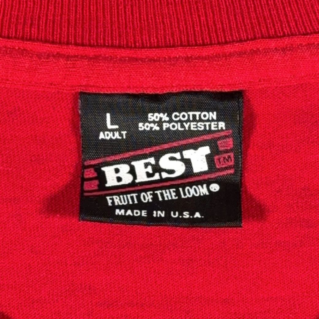 Fruit Of The Loom VINTAGE Kindermusik Shirt Adult LARGE Red USA 90s Size US L / EU 52-54 / 3 - 3 Thumbnail