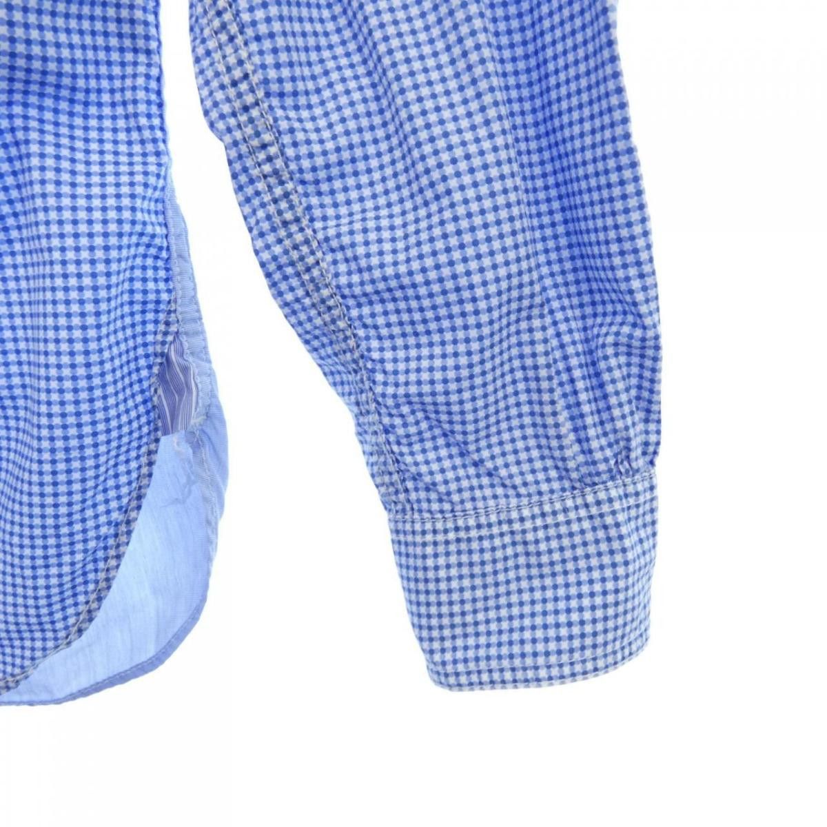 Junya Watanabe Shirt Check Switching Long Sleeve Blue Size US M / EU 48-50 / 2 - 6 Thumbnail